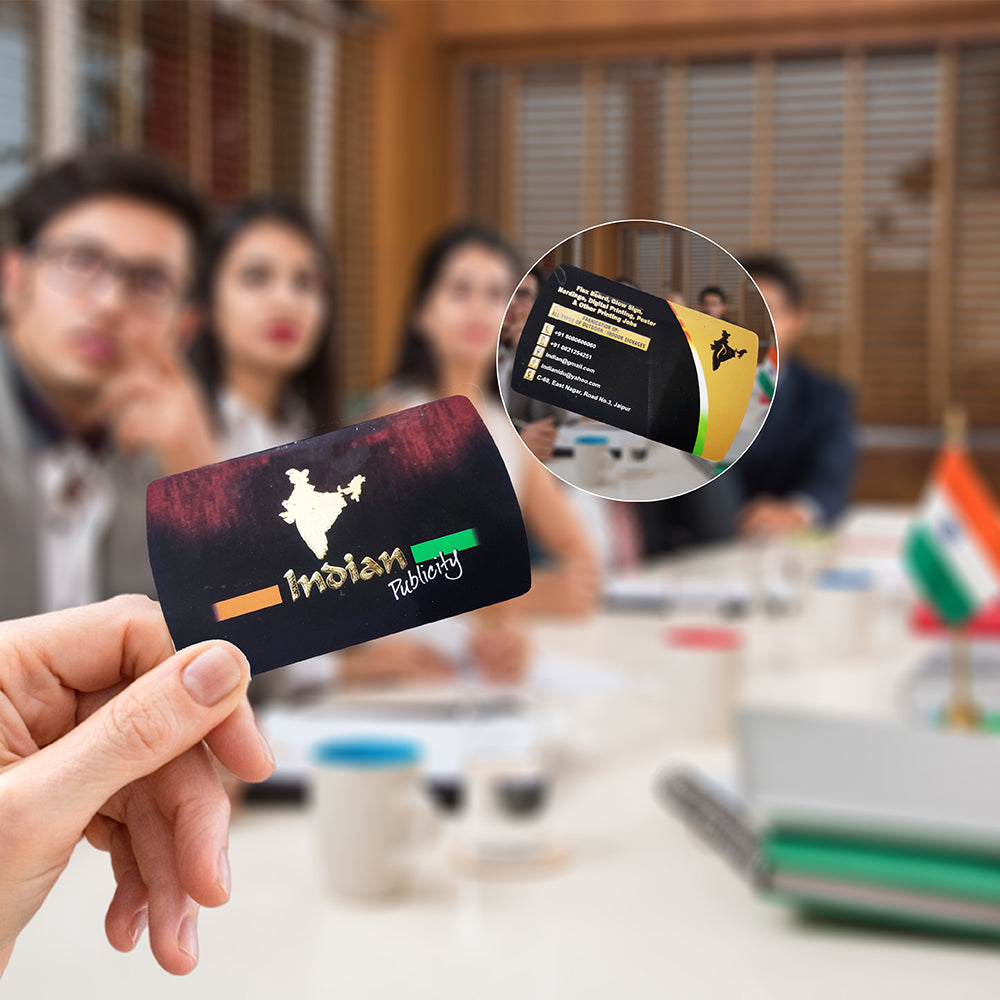 Premium Die Cut Visiting Card - Shape 4 - corporate gift by YuBingo