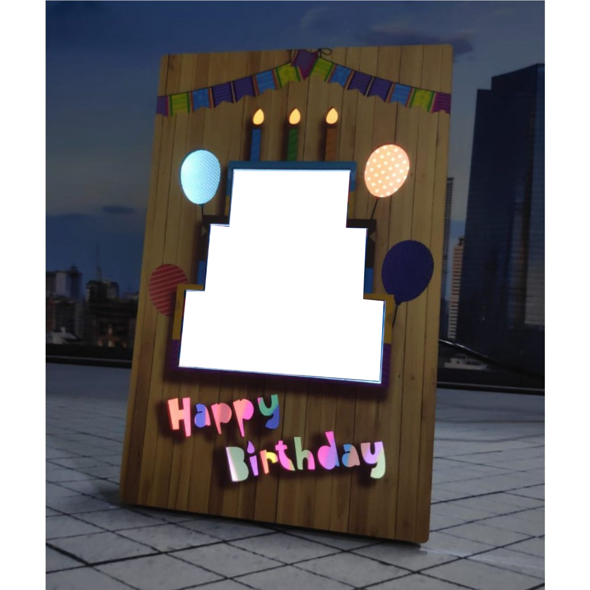 LED Table Stand - Happy Birthday Balloon - product image 6
