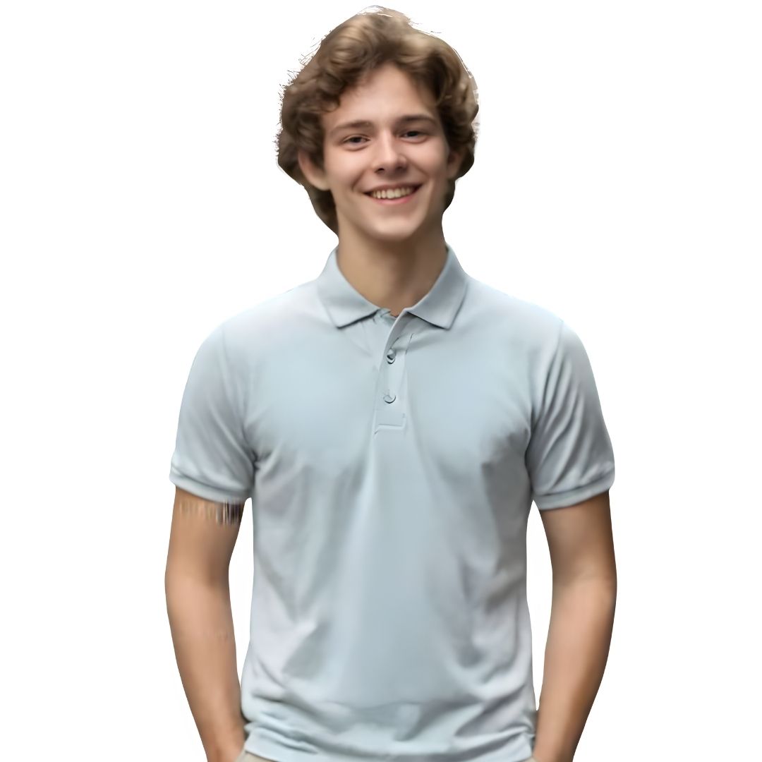 Nauticon Unisex Polo T-Shirt - Light Mauve Melange - corporate gift by YuBingo