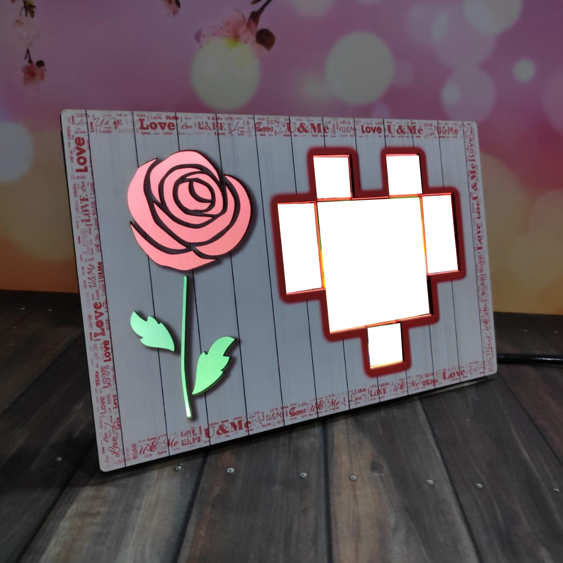 Red Rose LED Table Stand - product image 5