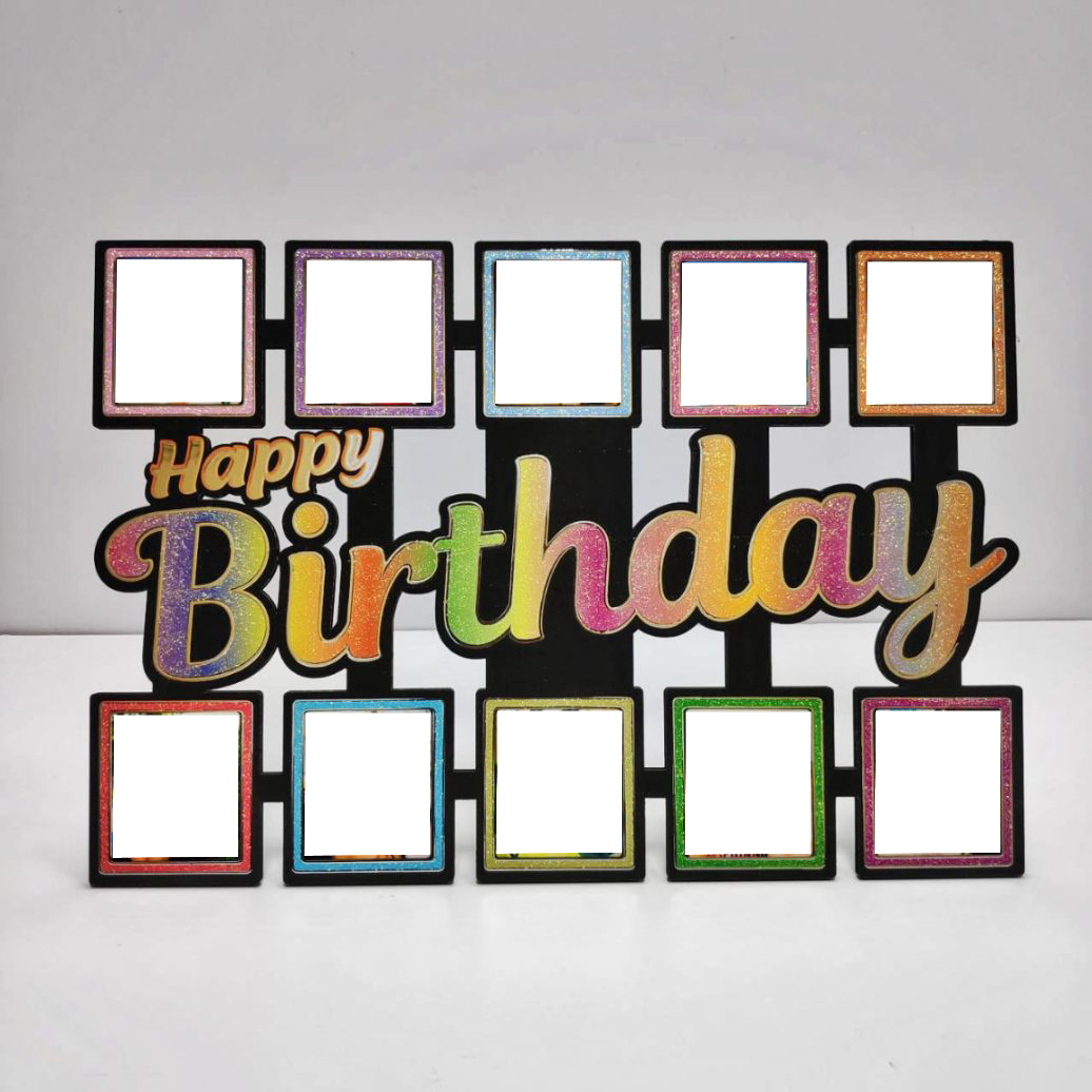 Happy Birthday Collage - 12"x18" - corporate gift by YuBingo