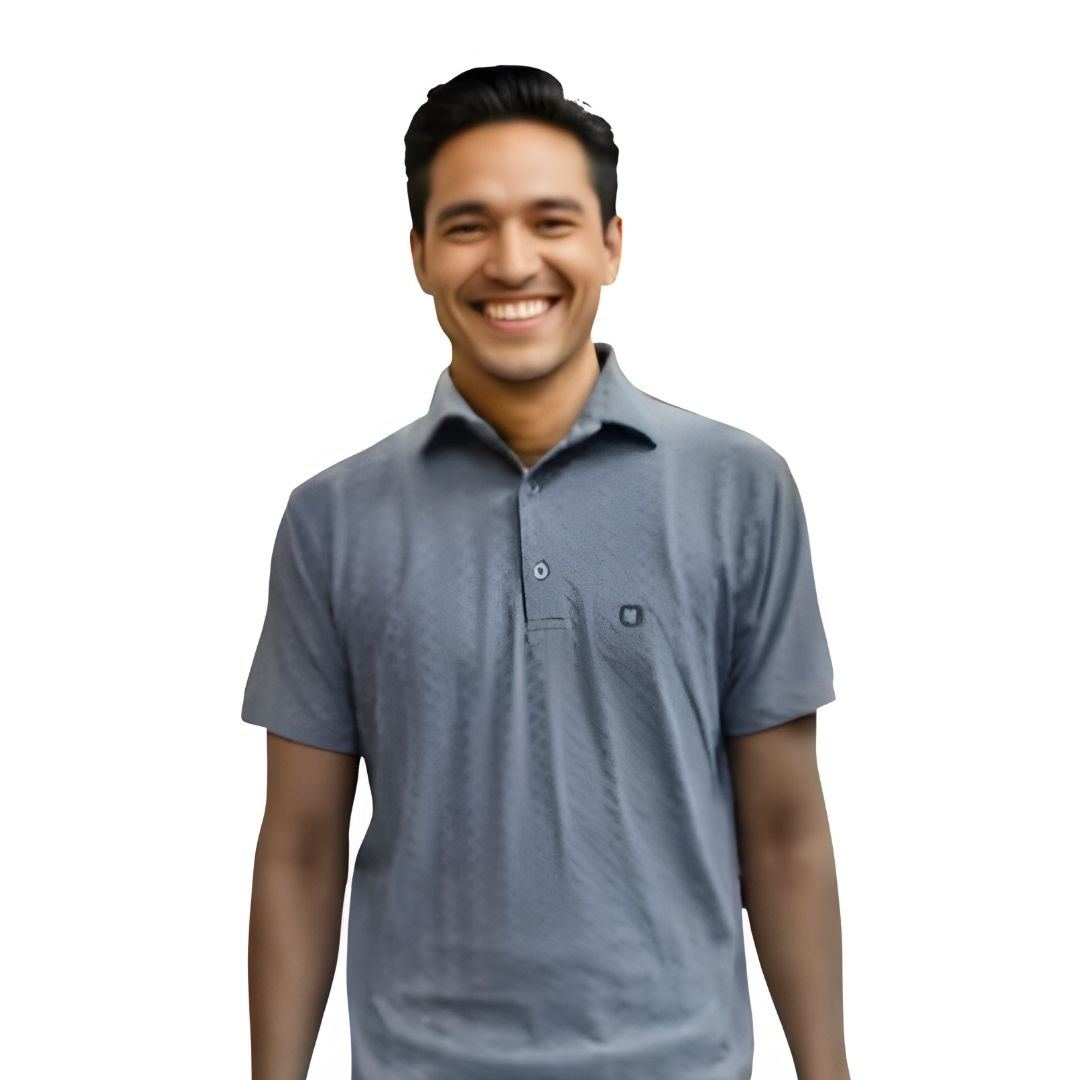 Nauticon Polo T-Shirt Unisex - Light Grey Jacquard - corporate gift by YuBingo