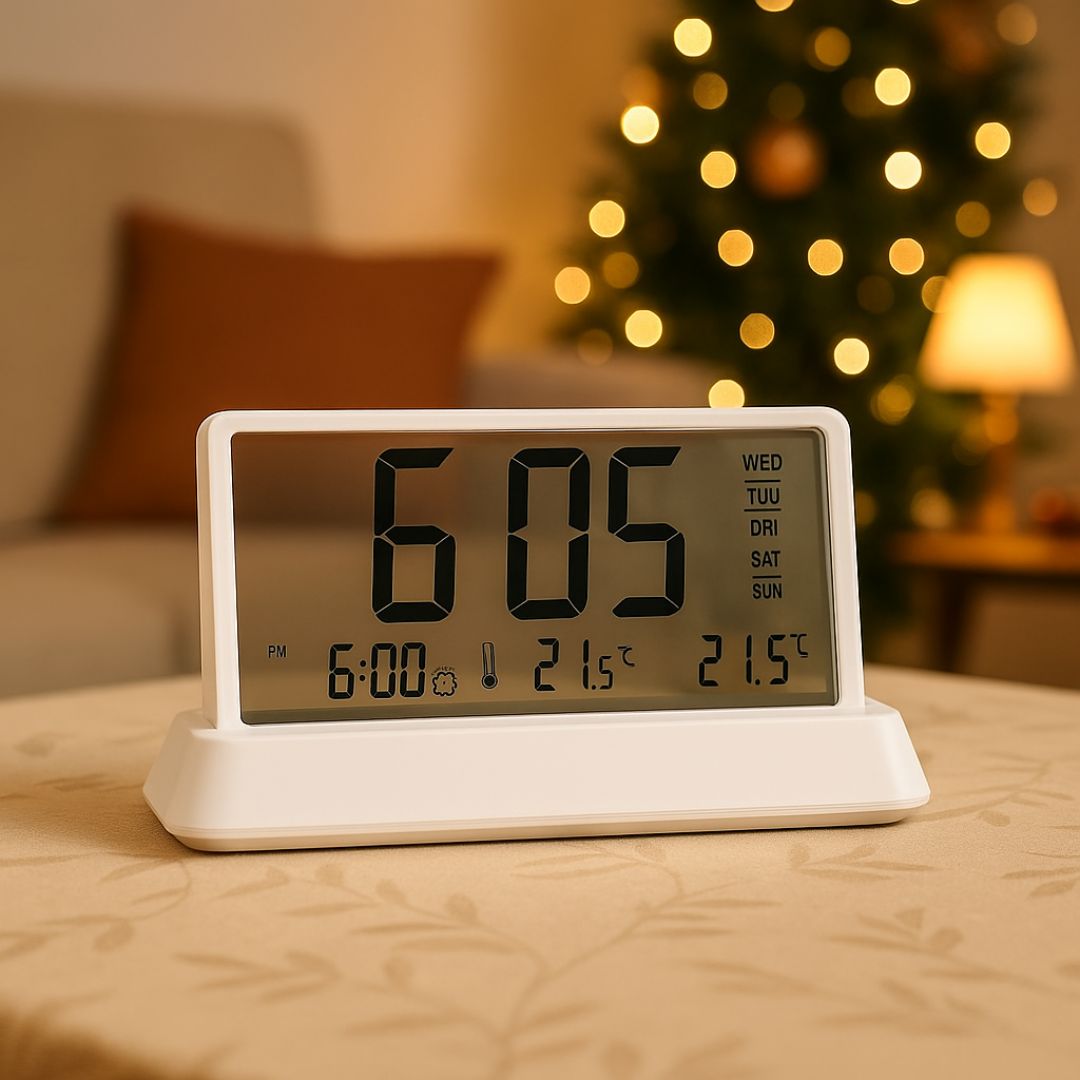 A144 - Axis See Thru Clock with Temperature - corporate gift by YuBingo