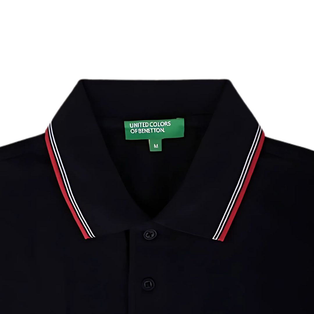 UCB Cotton Tipping Polo T-Shirt - Black - product image 3