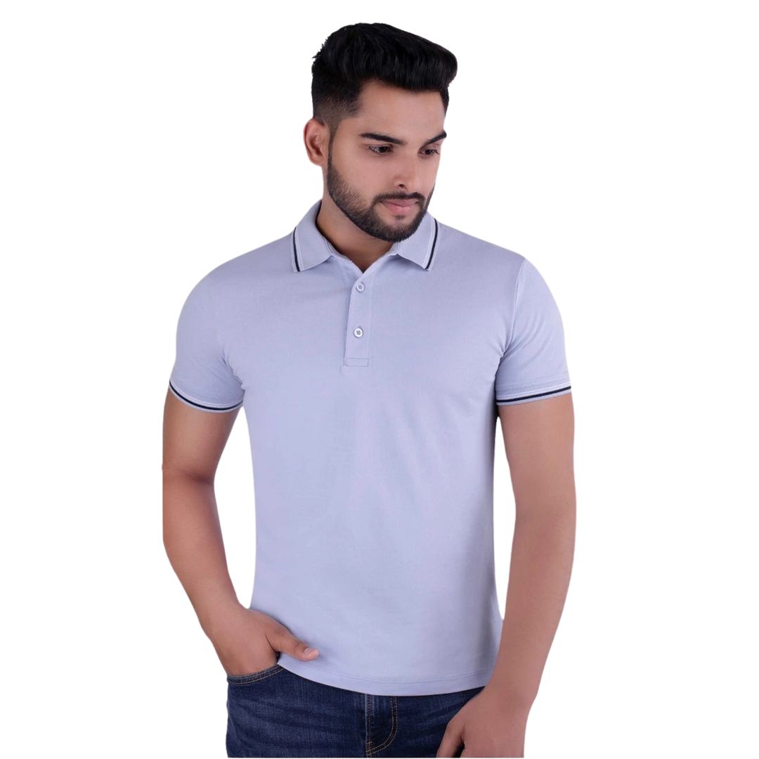 Benetton UCB Polo T-Shirt Steel Grey - corporate gift by YuBingo
