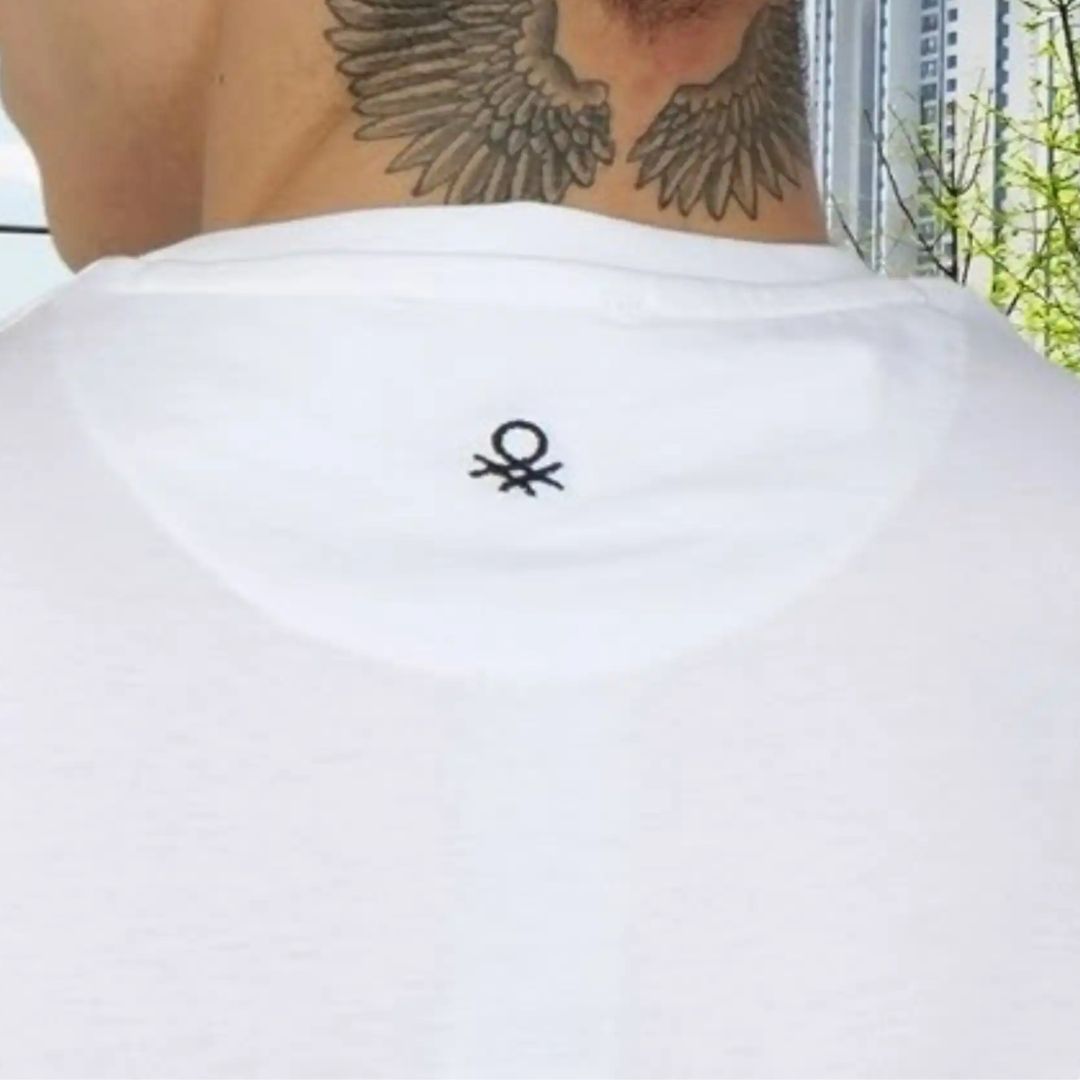 United Colors of Benetton Round Neck Cotton T-Shirt (White) - product image 3