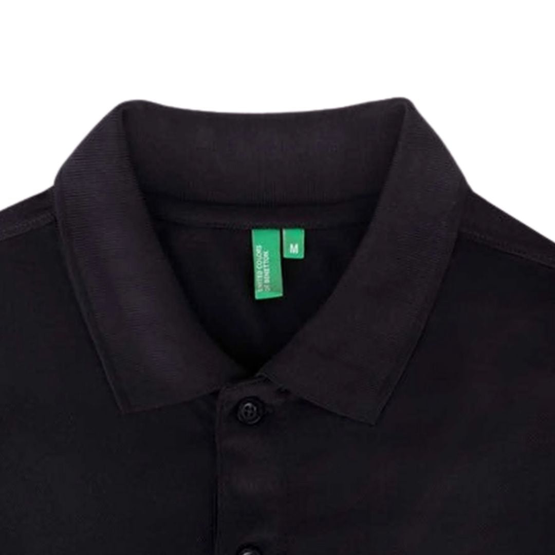 Benetton UCB Black Polo T-Shirt - Breathable Polyester - product image 3