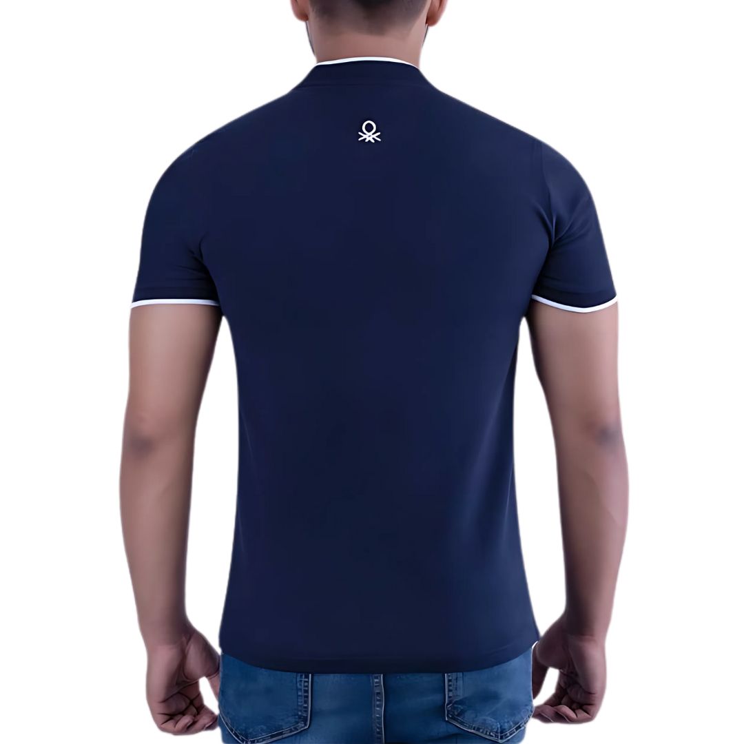 Benetton UCB Polo T-Shirt - Jonny Collar (Navy Blue) - corporate gift by YuBingo