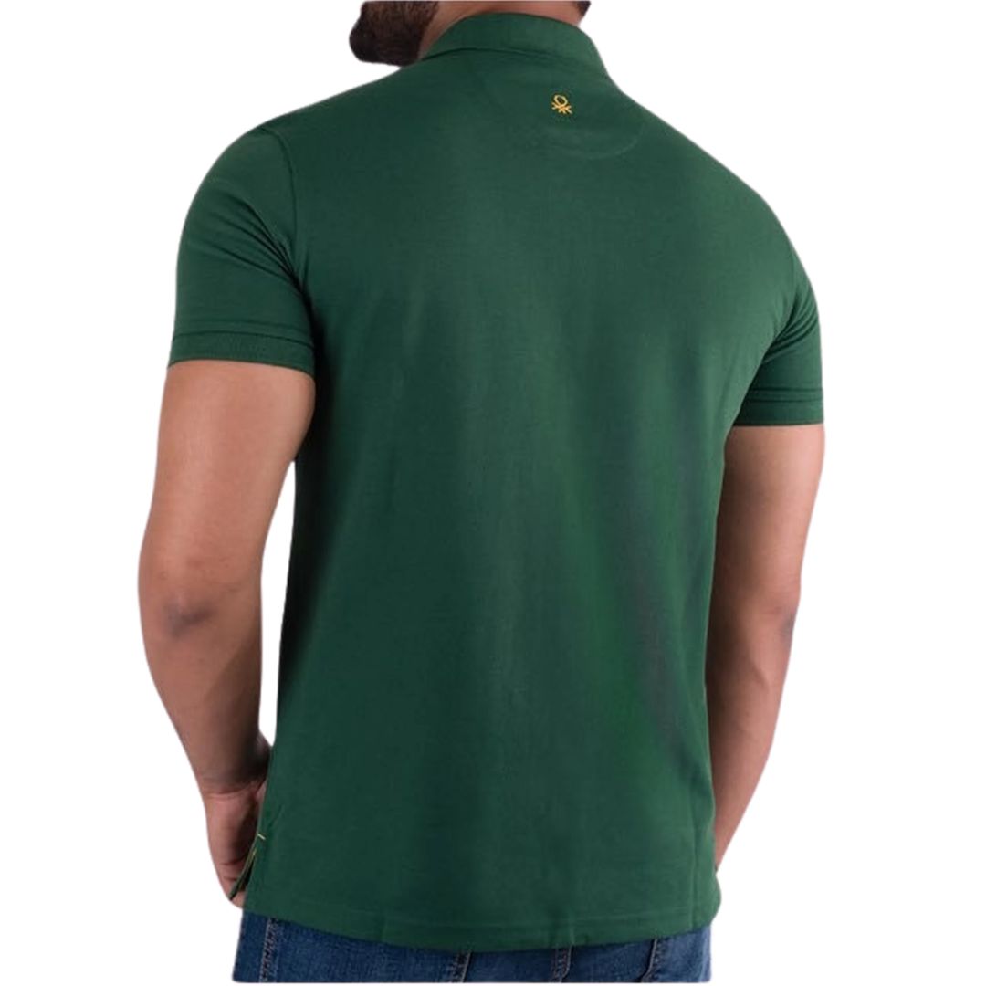 Benetton UCB Polo T-Shirt - Bottle Green for Men - corporate gift by YuBingo