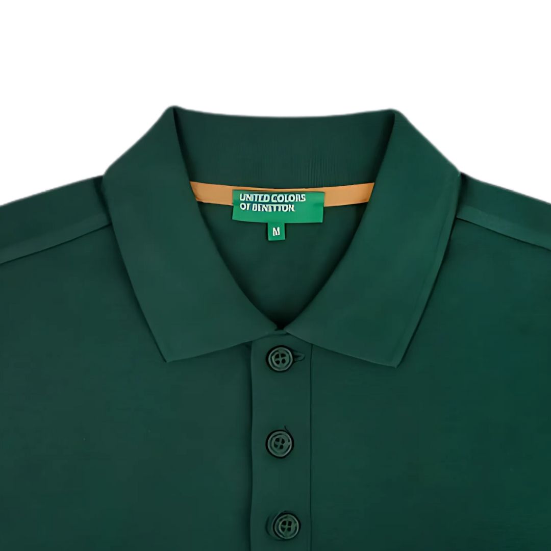 Benetton UCB Polo T-Shirt - Bottle Green for Men - product image 3