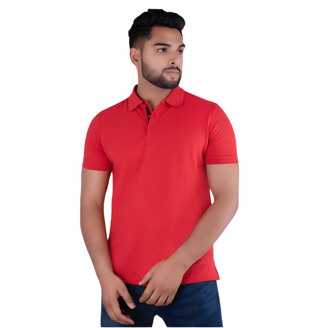Benetton UCB Red Polo T-Shirt (Men) - corporate gift by YuBingo