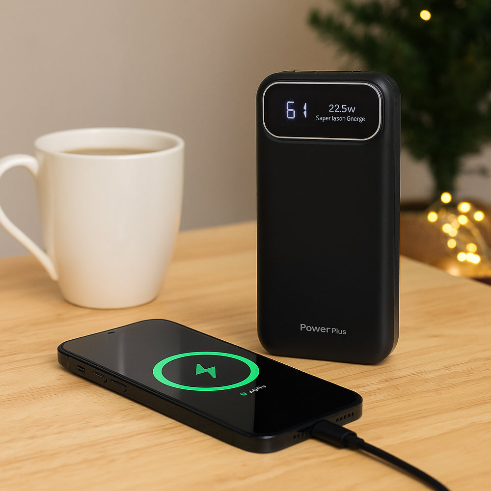 C191  VoltX 10: 10,000 mAh Power Bank with Display | 22.5W Fast Charging | Dual USB Output - corporate gift by YuBingo