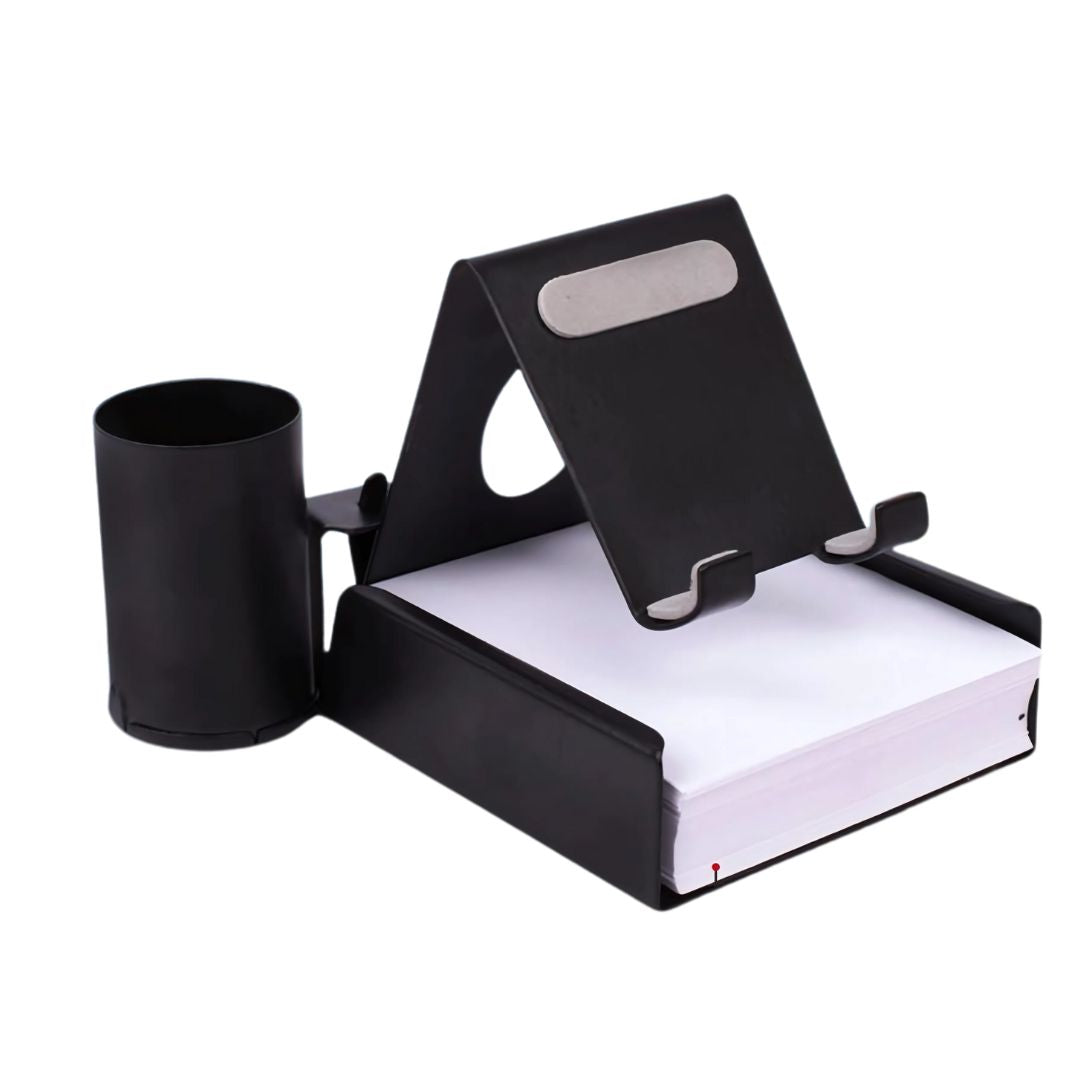 E322 - Metal Mobile Stand with Detachable Tumbler and Writing Pad Holder - product image 2