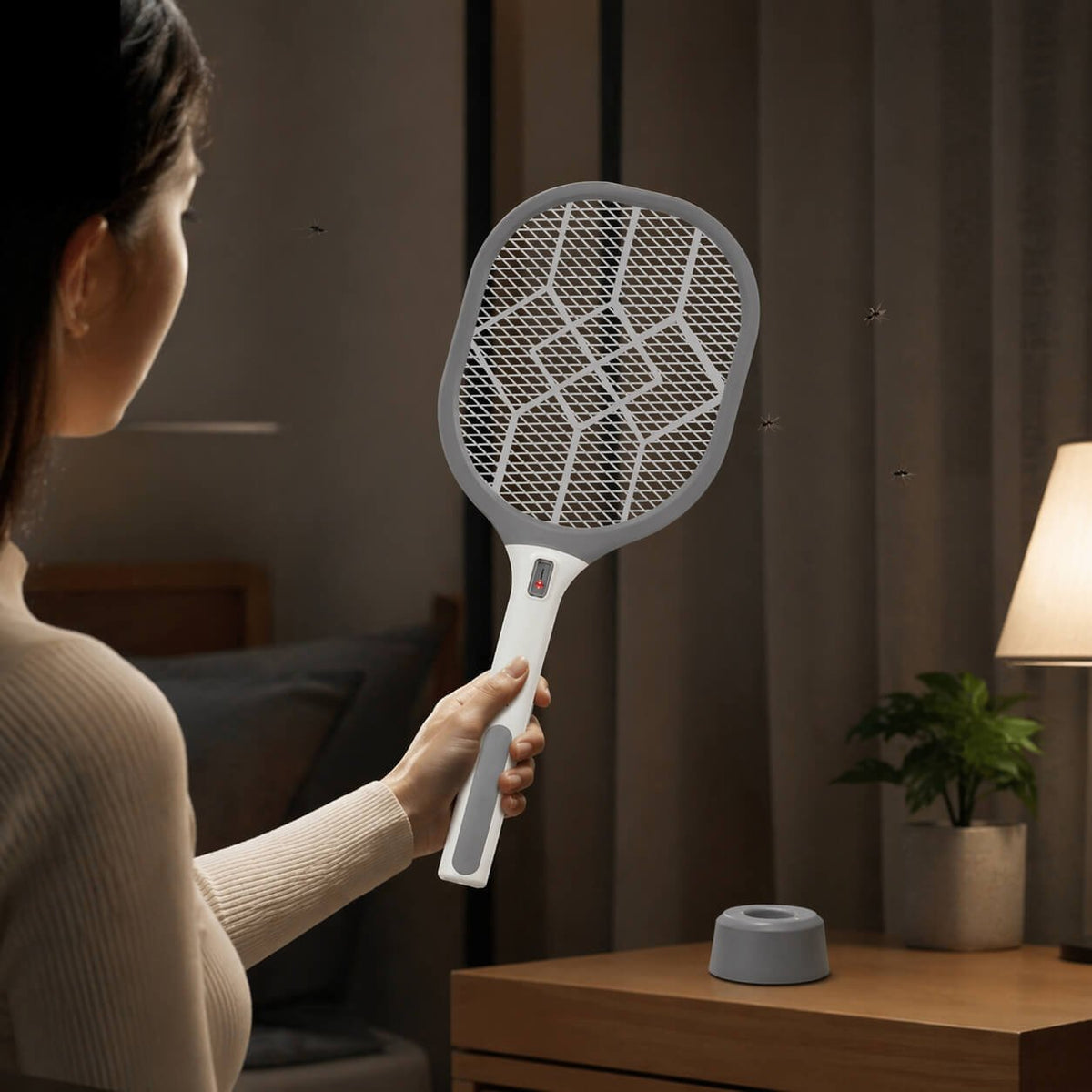 Squash: Dual Mode Mosquito racket with stand - Premium Corporate Gift | E386 - corporate gift by YuBingo