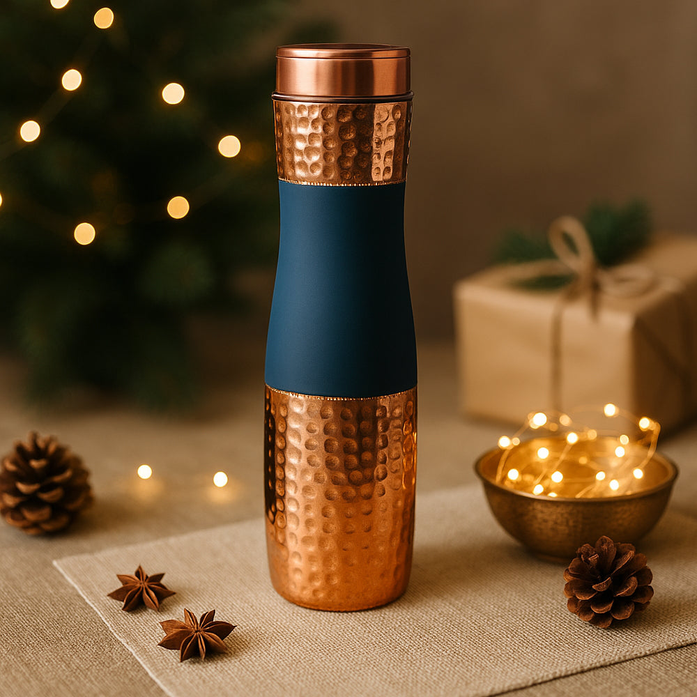 Copper Water Bottle - Hammered Finish (GBI-4143) - corporate gift by YuBingo