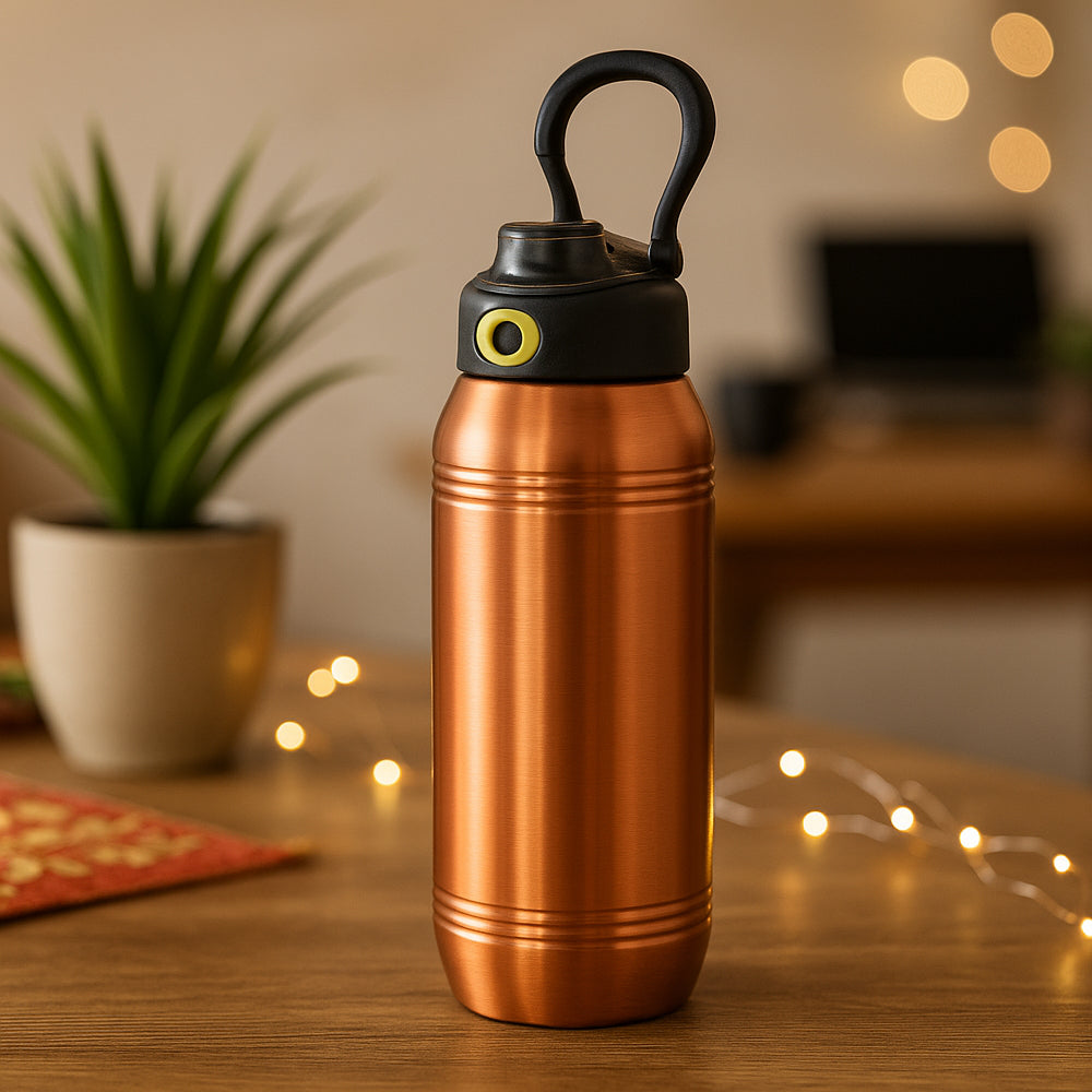 Copper Water Bottle with Leak-Proof Lid - 1100 ml (GBI-4146) - corporate gift by YuBingo