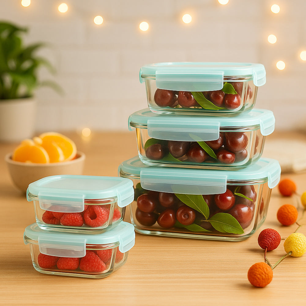 5-in-1 Borosilicate Glass Container Set - GBI-4158 - corporate gift by YuBingo