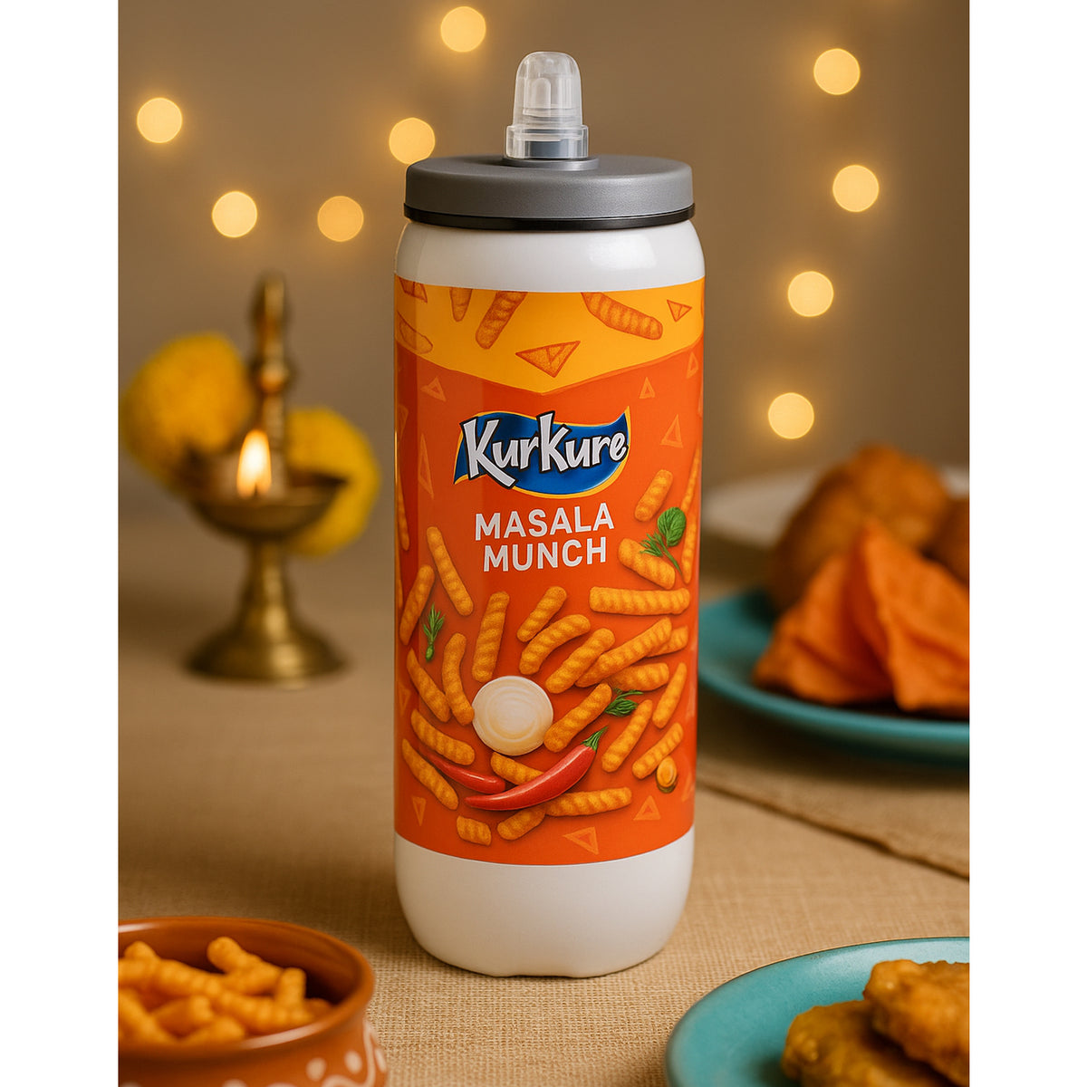 Kurkure Masala Munch Insulated Bottle - corporate gift by YuBingo