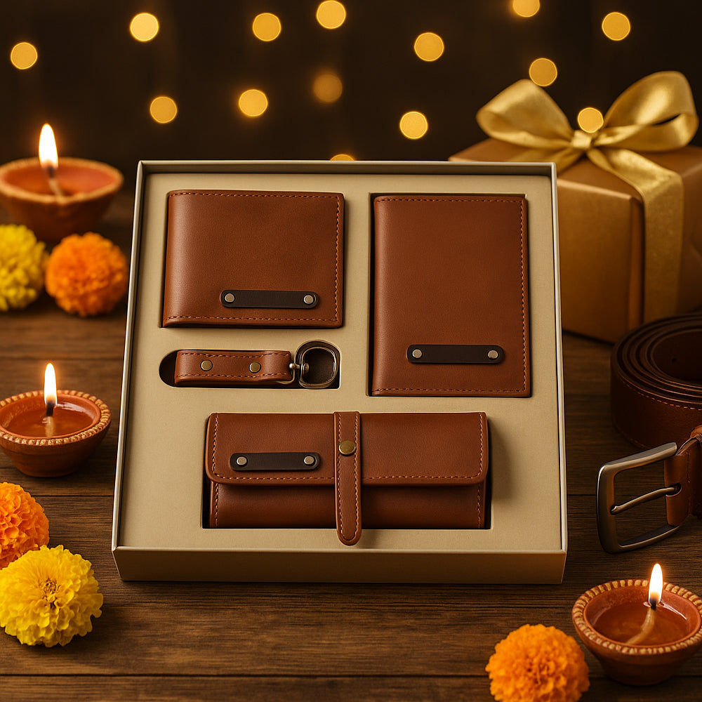Premium Vegan Leather Gift Set for Men - YuBingo - corporate gift by YuBingo