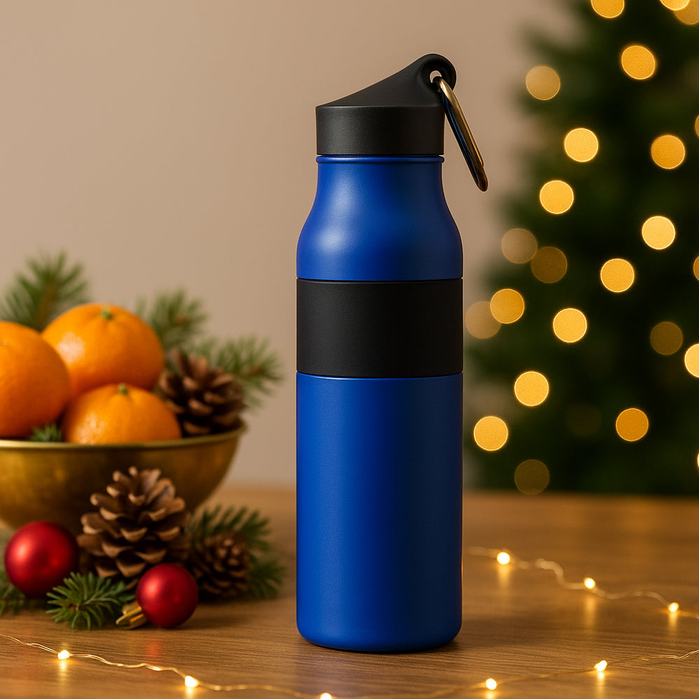 Blue Stainless Steel Bottle (500 ml) - corporate gift by YuBingo