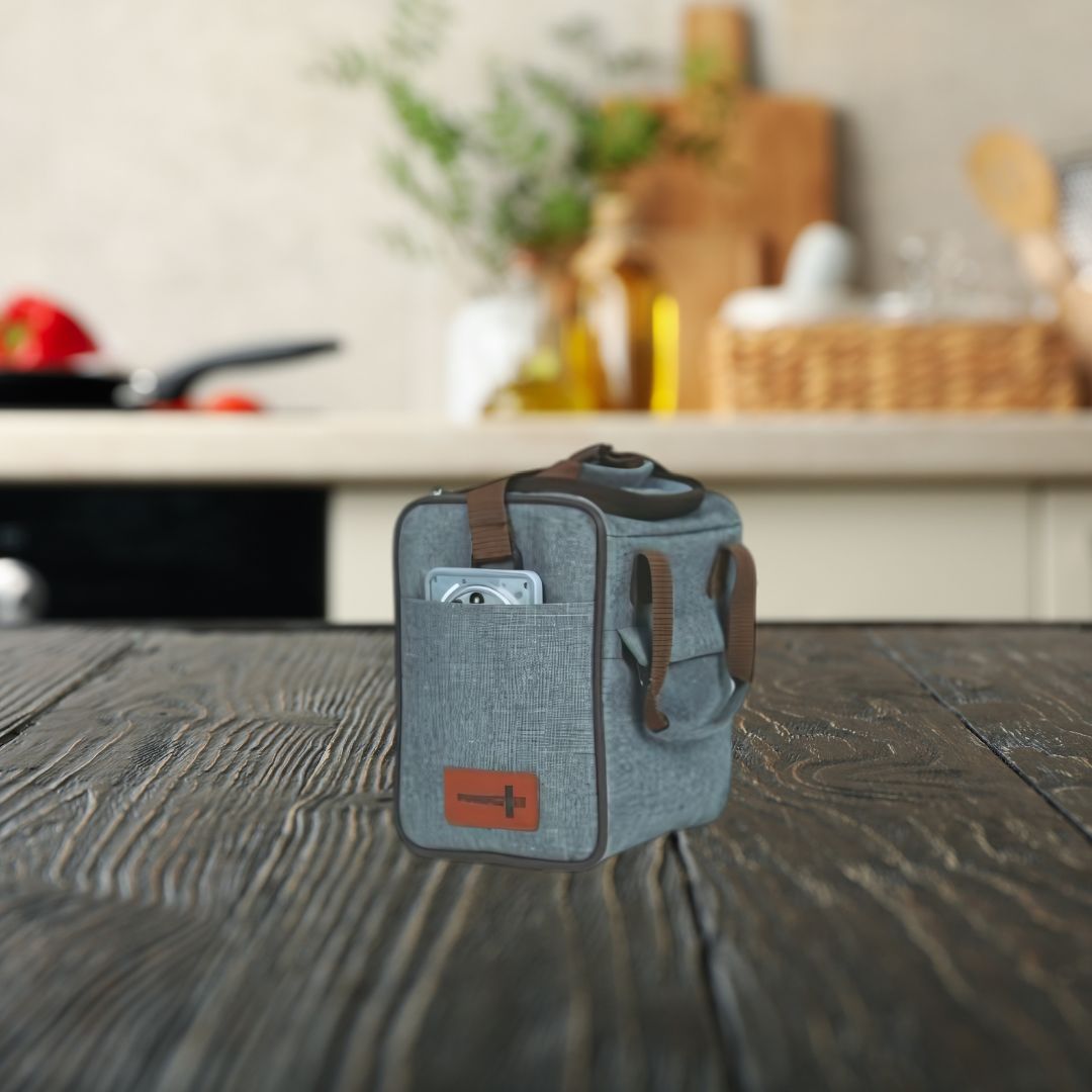 H340 - PIK-KIT Joy: All in 1 Lunch box with 3 Square Stainless Steel containers - product image 3