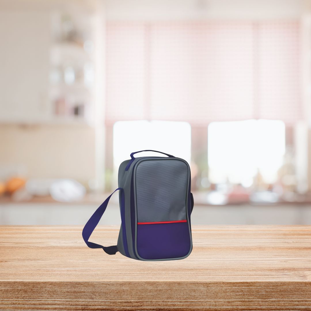 H342   Zippy Square Lunch Box with 3 Stainless Steel Containers - product image 4
