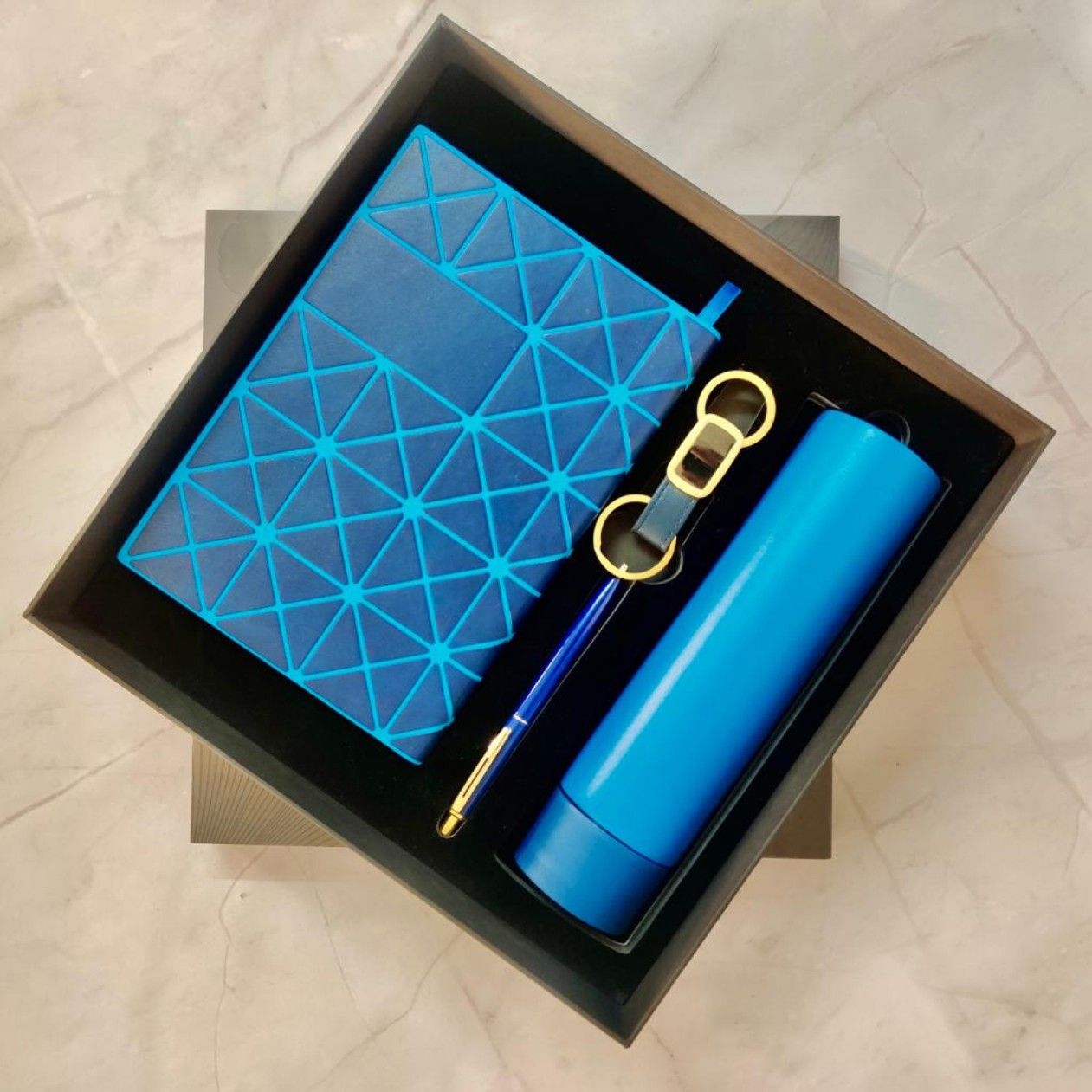 Employee Welcome Kit Set of 4_Ocean Blue Color - corporate gift by YuBingo