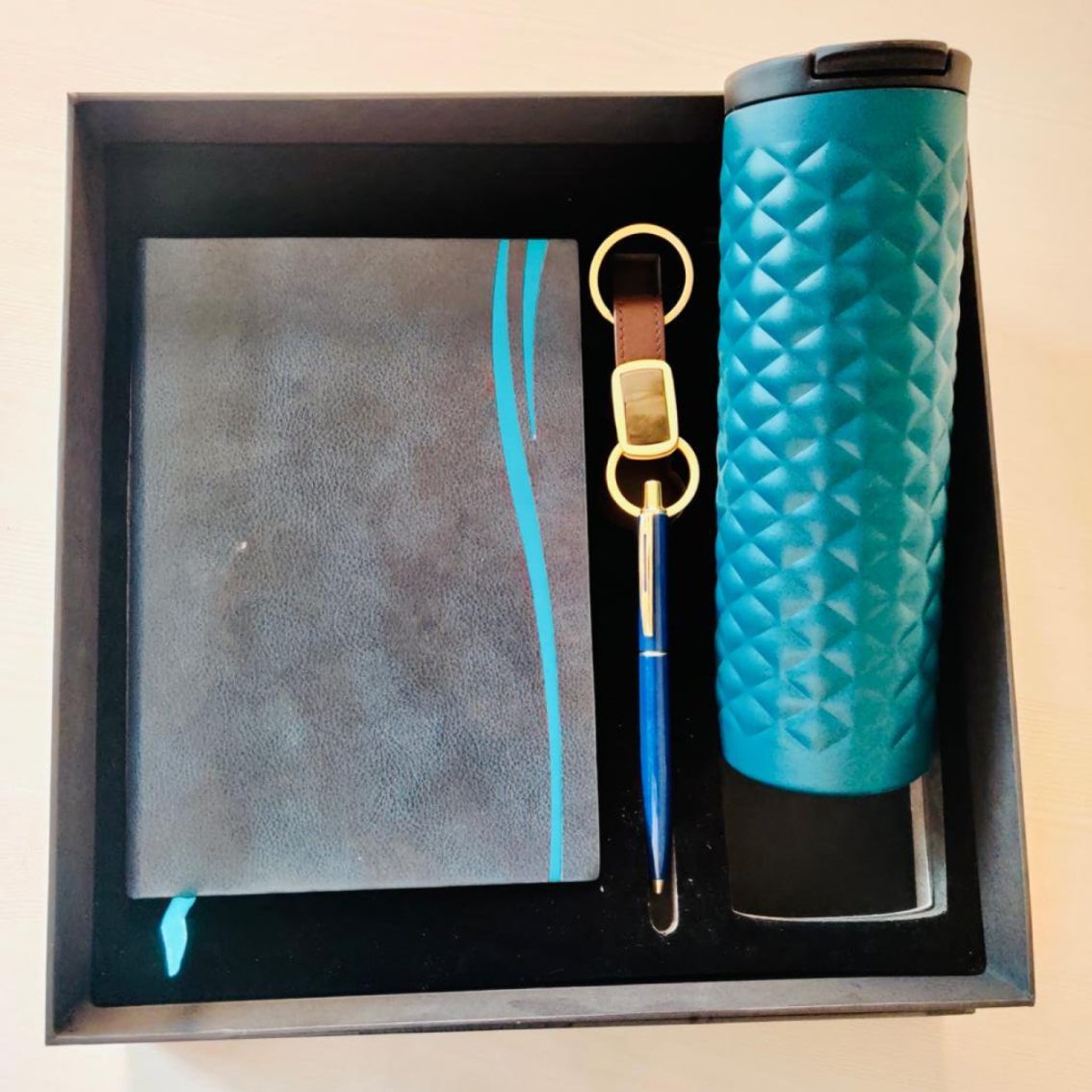 Employee Welcome Kit Set of 4_Sapphire Blue Color - corporate gift by YuBingo