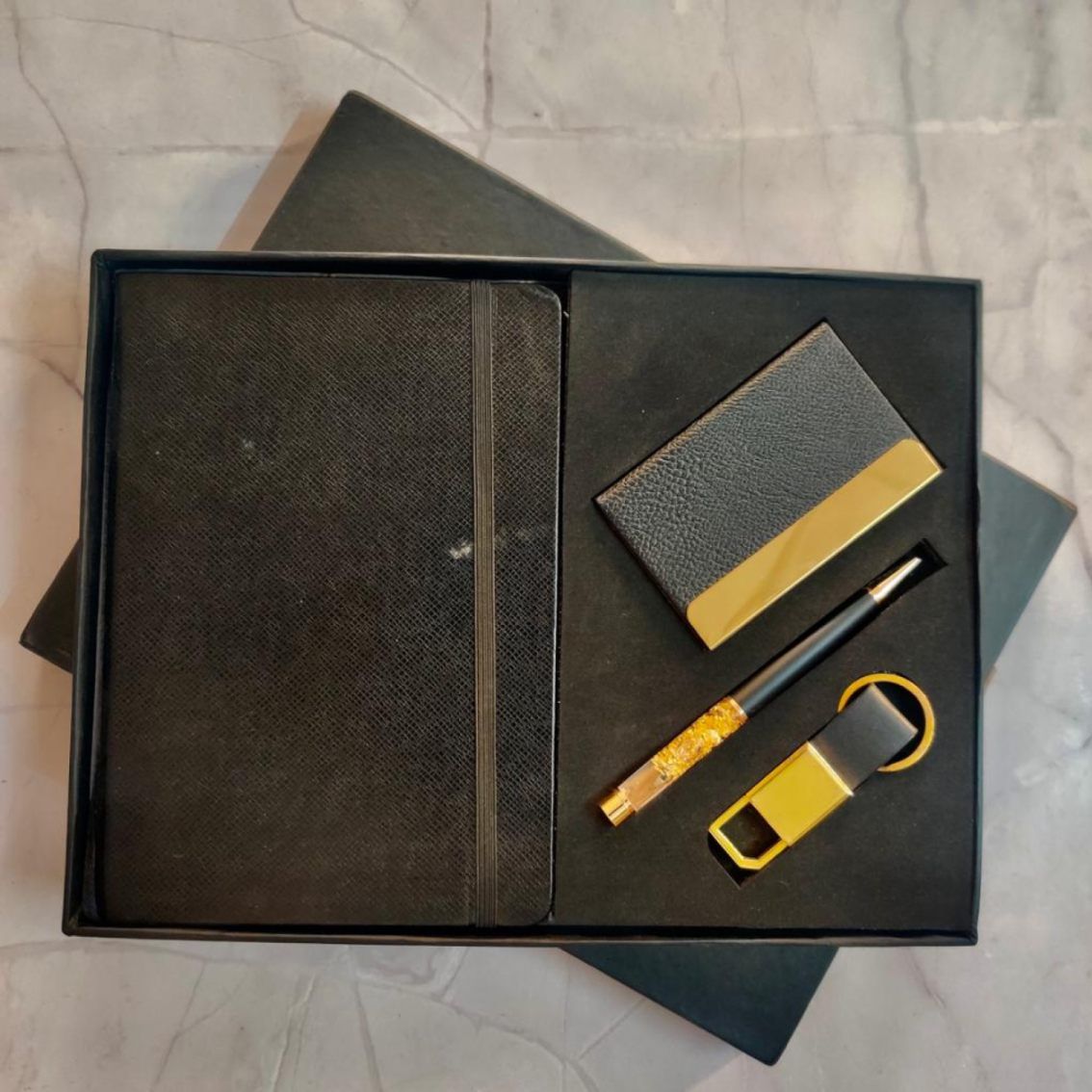 Employee Welcome Kit Set of 4_Black Color - corporate gift by YuBingo