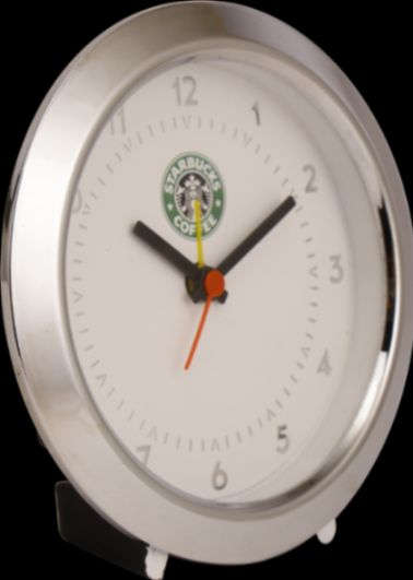 Custom Logo Table Clock - corporate gift by YuBingo