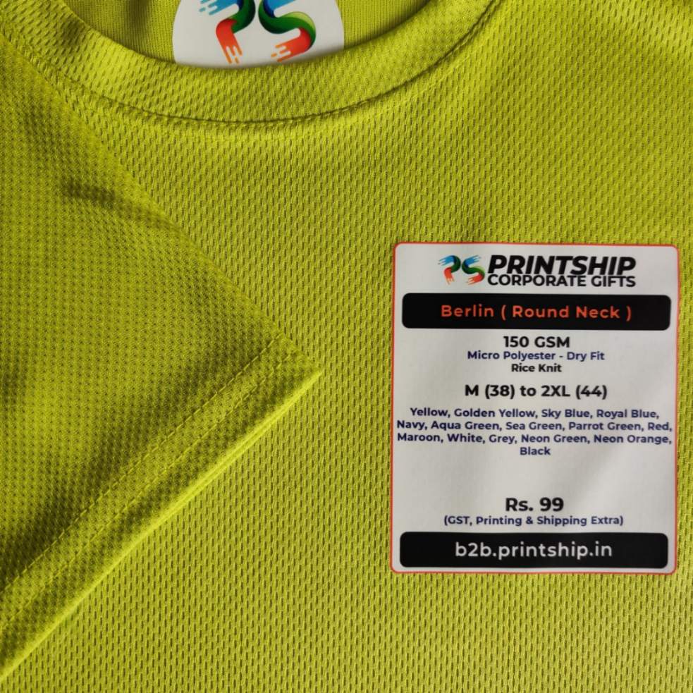 Berlin Round T-Shirt Corporate Gift - Colour 2