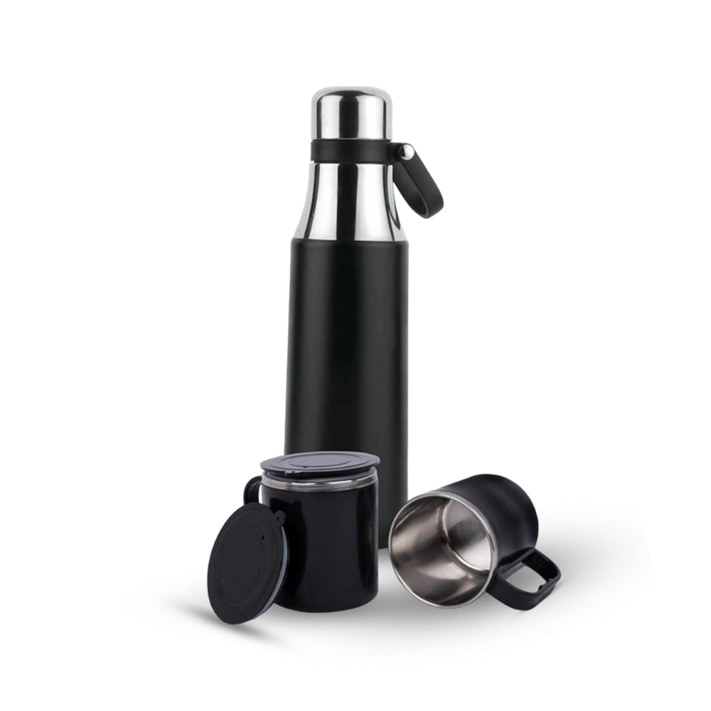 Set Of Vacuum Flask With 2 Stainless Steel Cups In Gift Box - product image 4