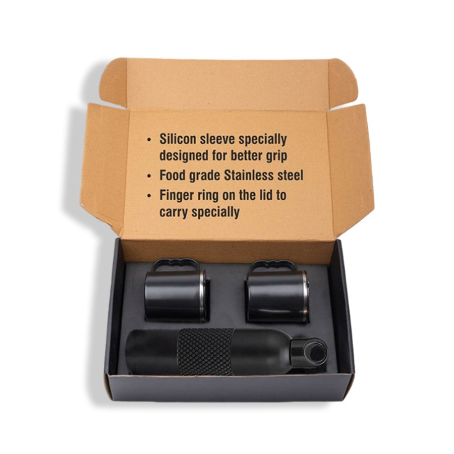 Set Of Bubble Grip Vacuum Flask With 2 Stainless Steel Cups In Gift Box - product image 3