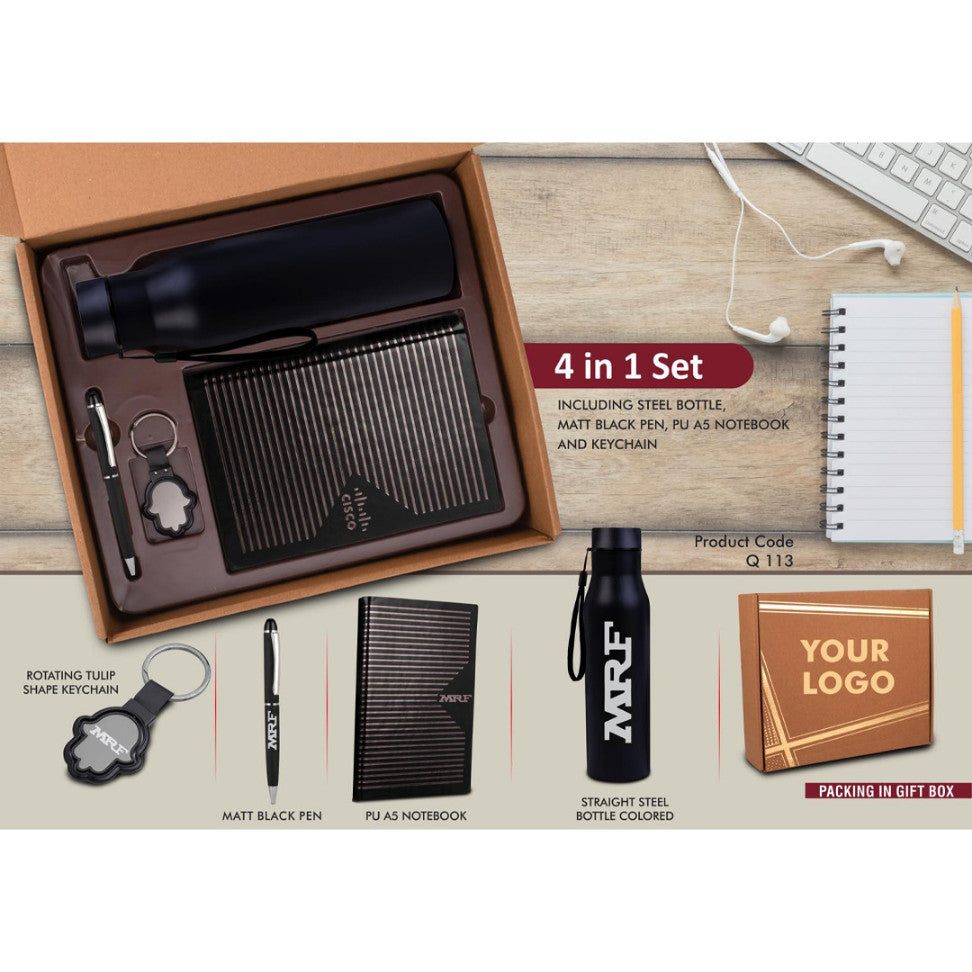 4 In 1 Black Gift Set | Employee Joining Kit - product image 7