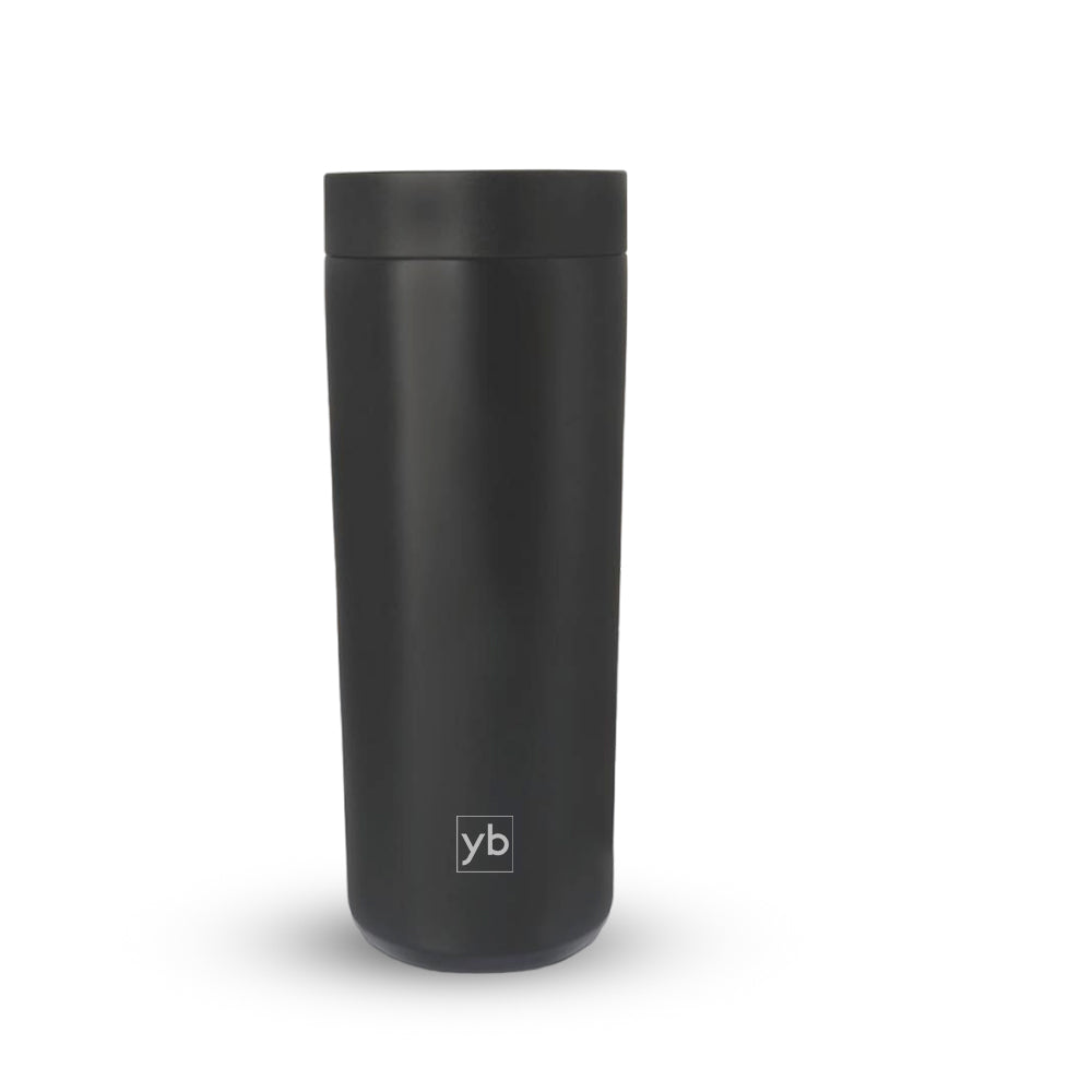 Straight Steel Vacuum Flask with Press Flow Lid | 500 ml - corporate gift by YuBingo