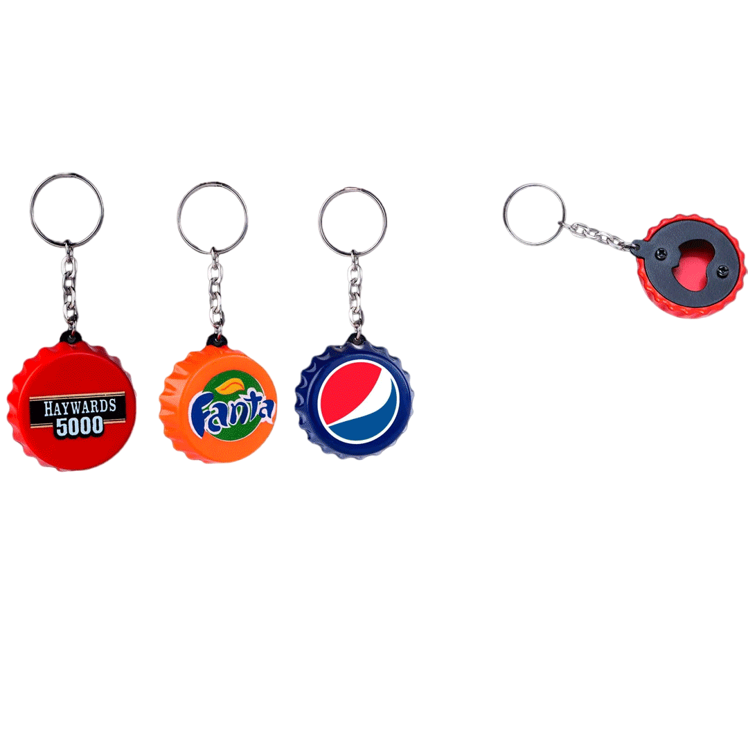 Crown Shape Keychain With Bottle Opener - corporate gift by YuBingo
