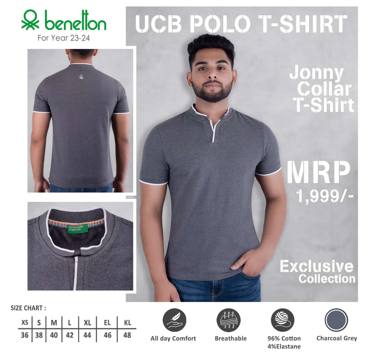 United Colors of Benetton Cotton Jonny Polo T-Shirt - Custom Corporate Gift - corporate gift by YuBingo