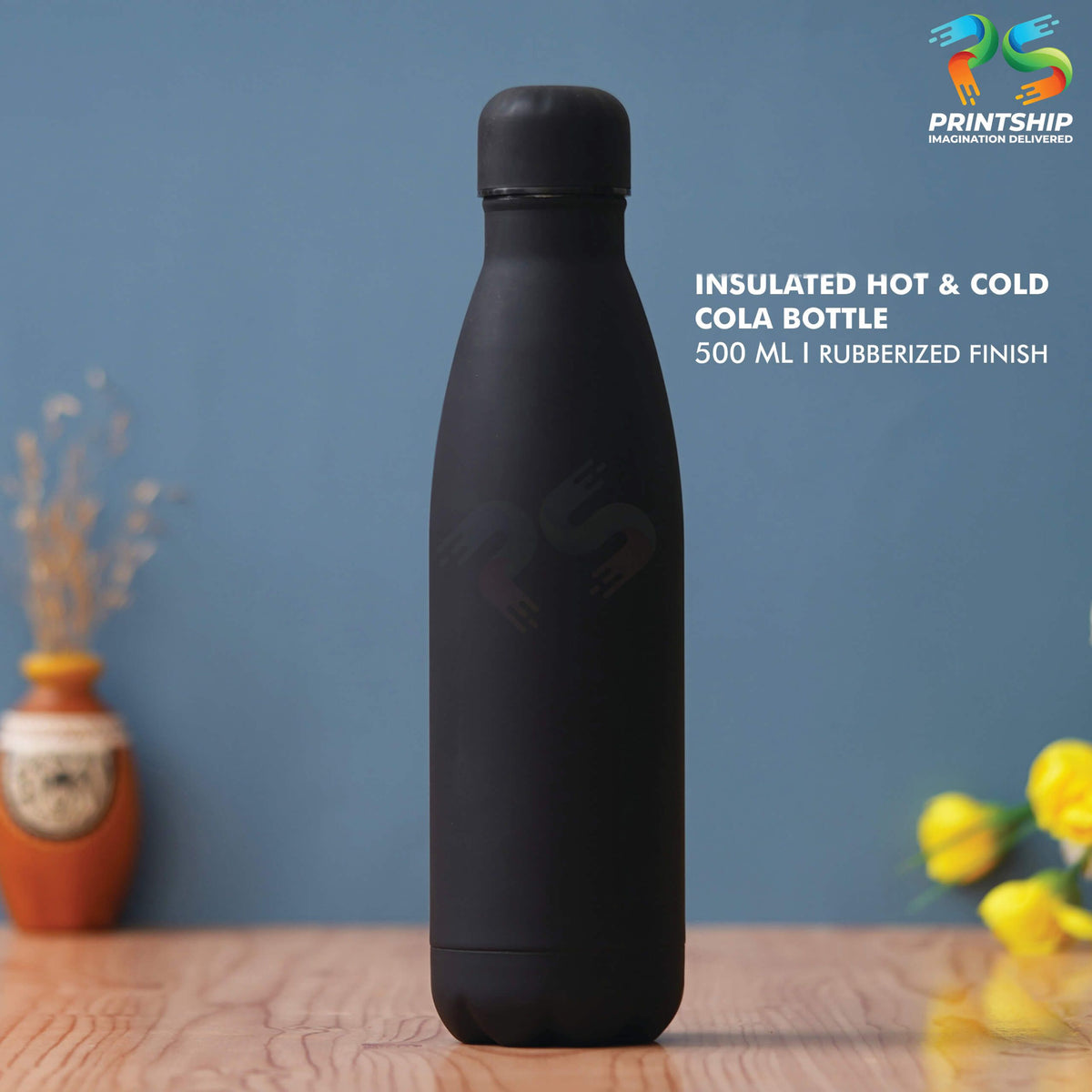 Black Stainless Steel 500ML Hot & Cold Insulated Bottle - product image 2