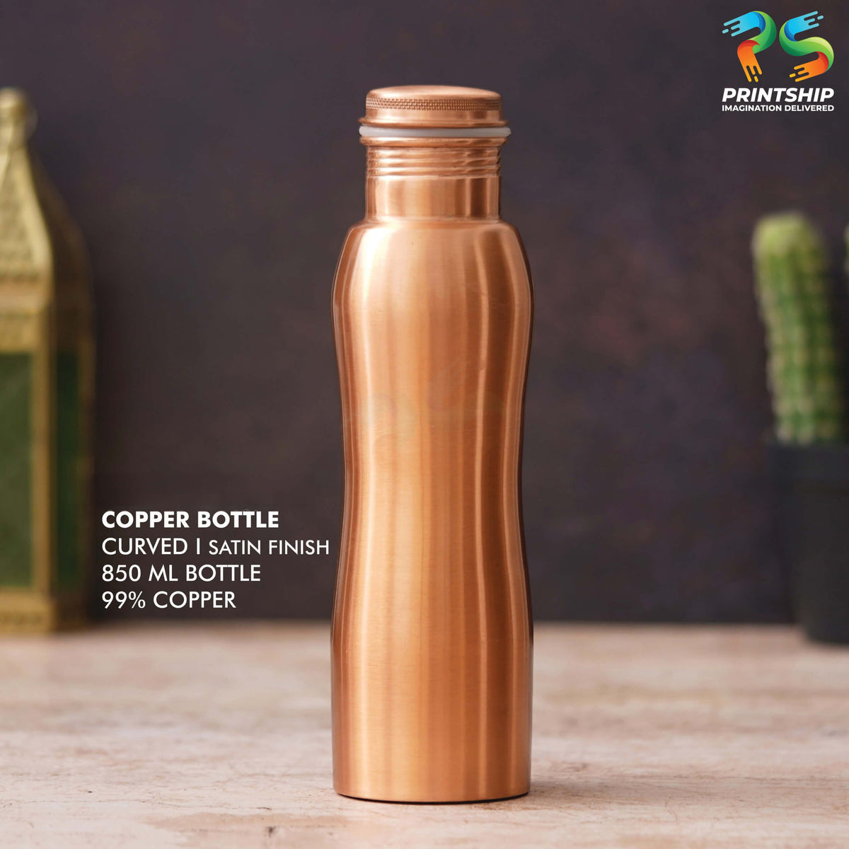 Copper Satin Finish Bottle - 850 ML - corporate gift by YuBingo