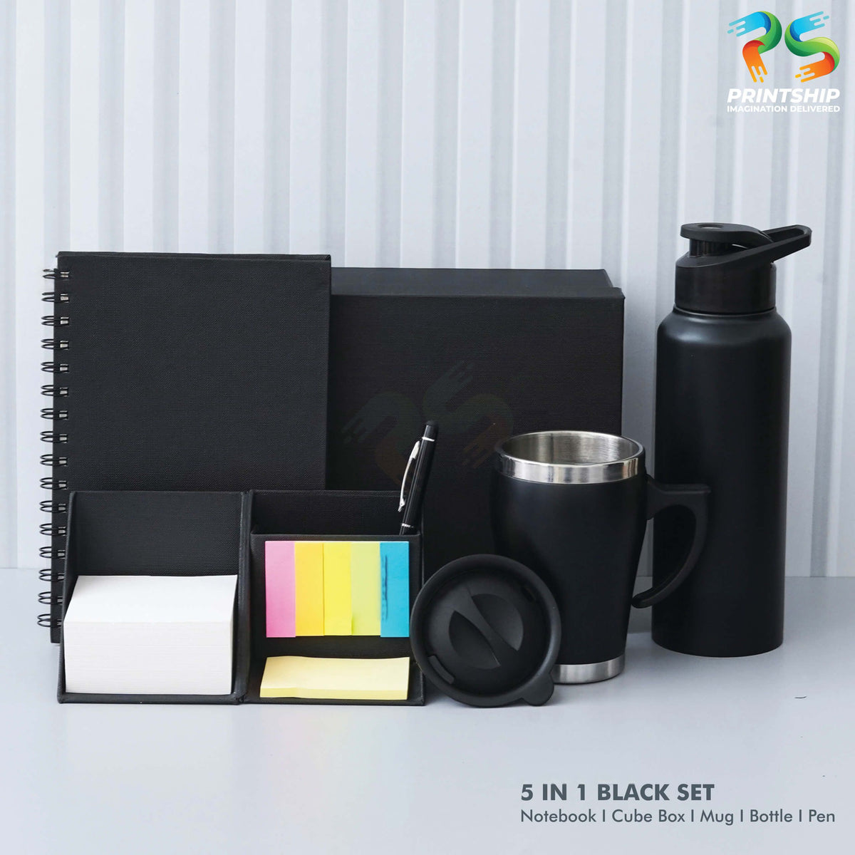 Black Viro Notebook Gift Set - corporate gift by YuBingo