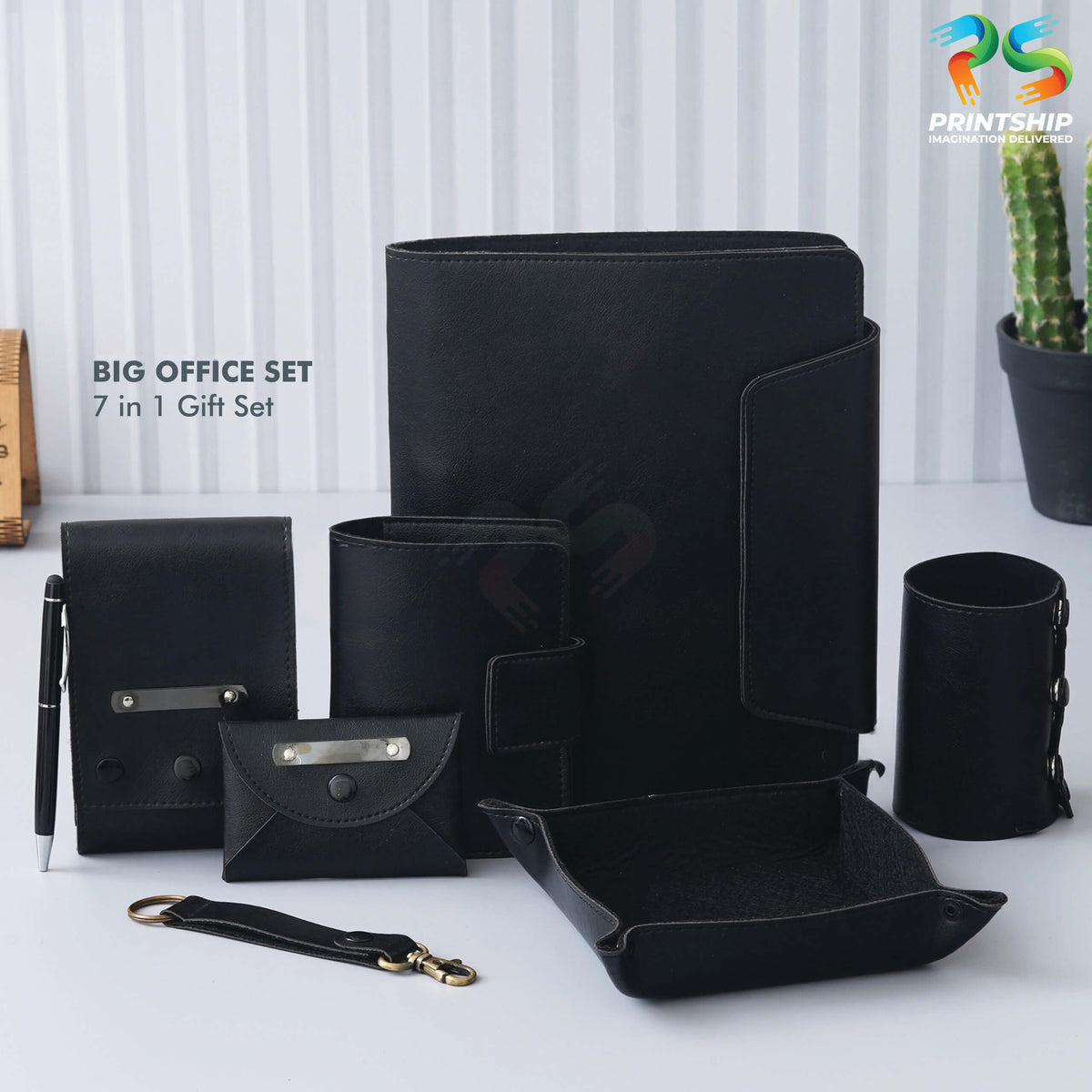 Black Vegan Leather 7-in-1 Gift Set - product image 2