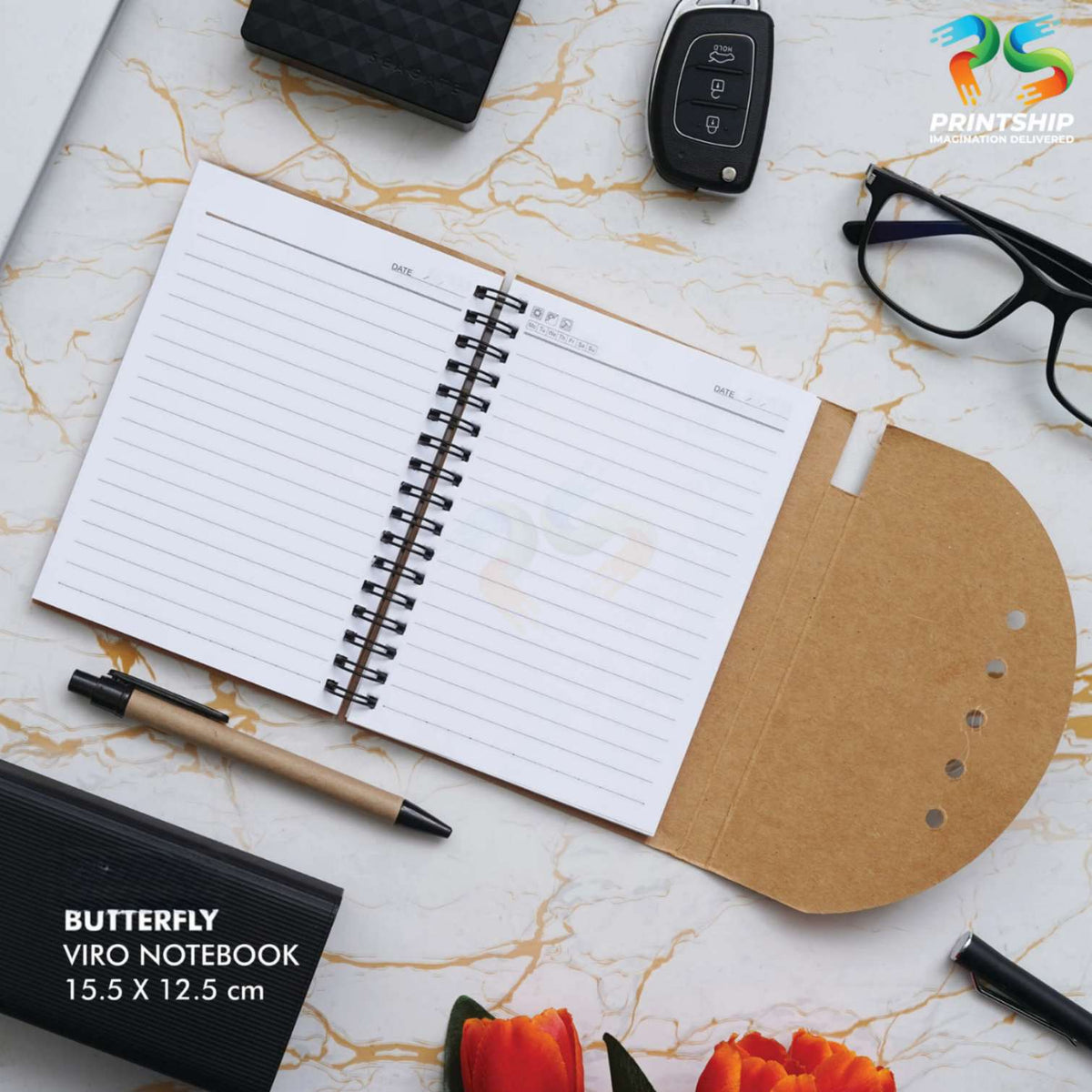 Brown Eco-Friendly Viro Notebook Set - product image 2