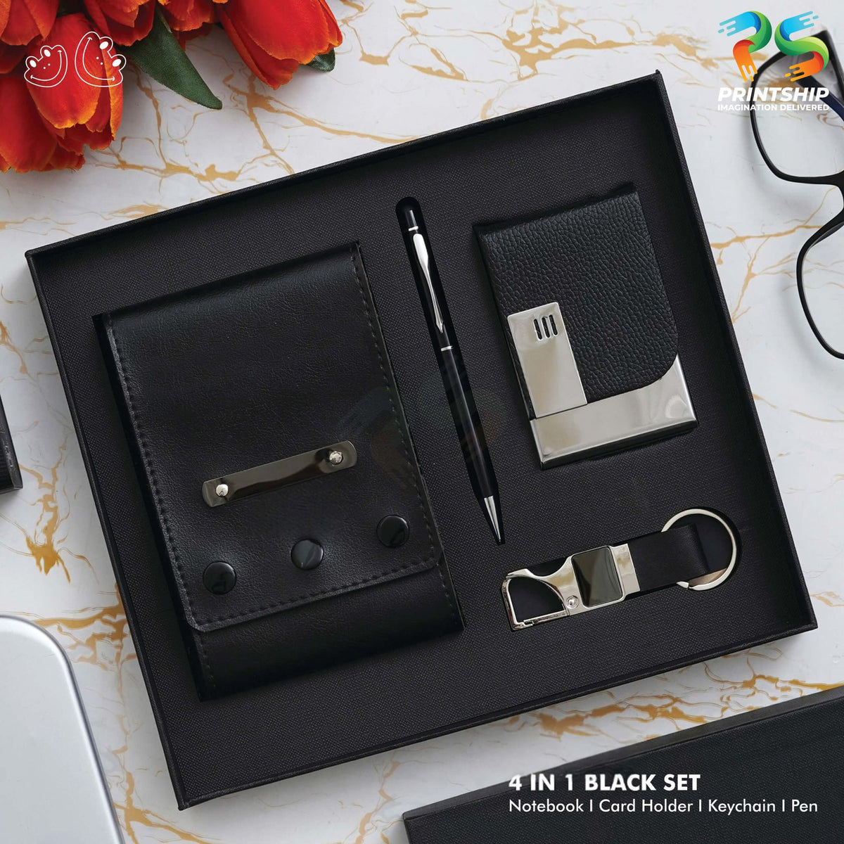 Black Vegan Leather Professional Set - product image 2