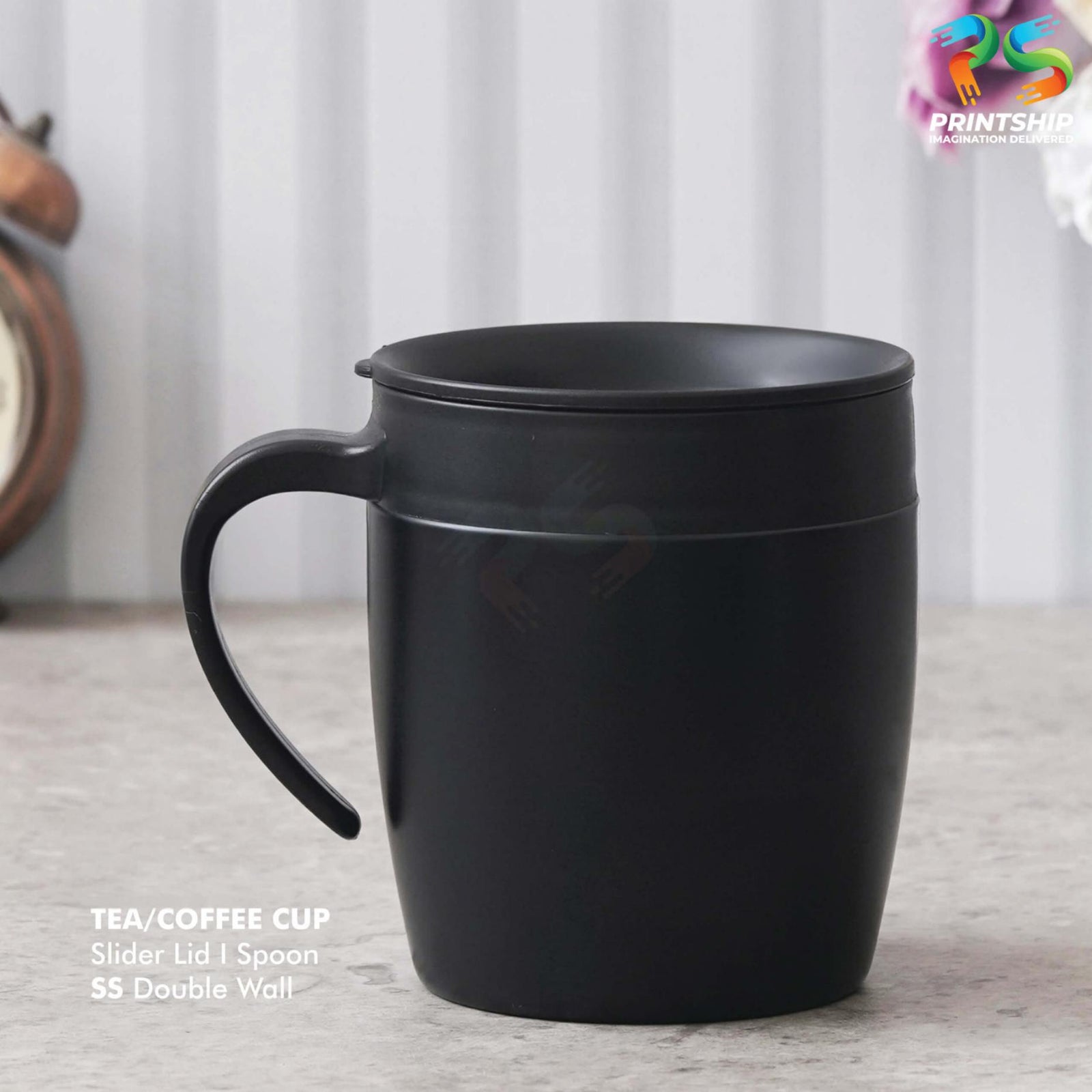 Black Stainless Steel Mug 350ML - product image 3