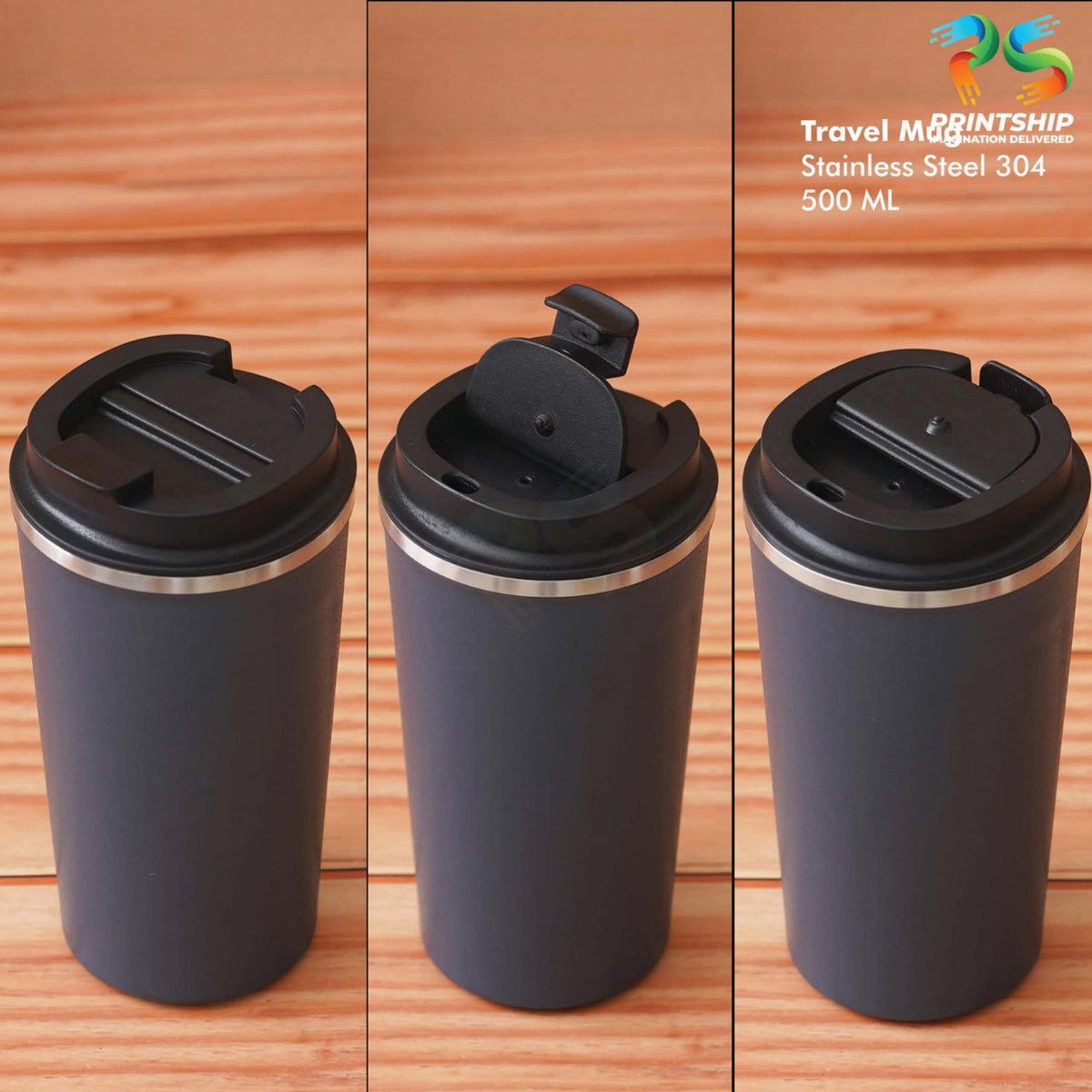 Blue Stainless Steel Mug 500ML - product image 4