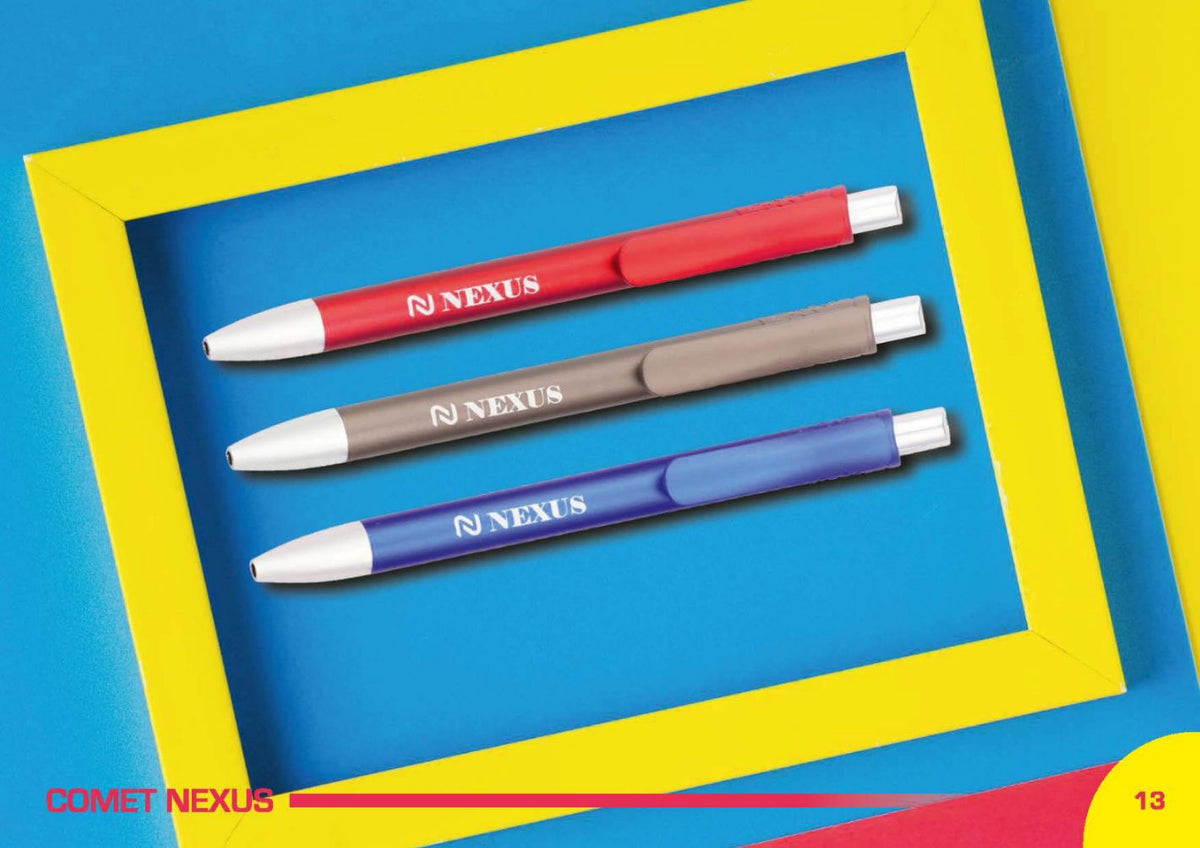 COMETNEXUS Chrome Premium Plastic Pen - corporate gift by YuBingo
