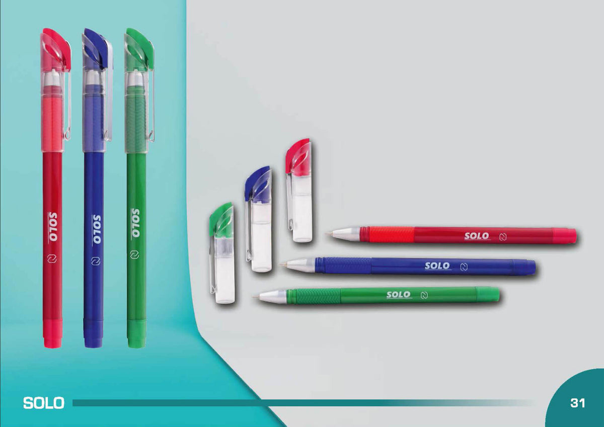 SOLO Classic Chrome Plastic Pen - corporate gift by YuBingo