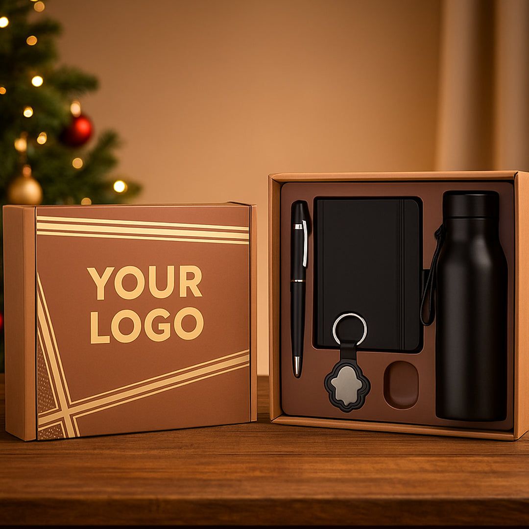 4 In 1 Black Gift Set | Employee Joining Kit - corporate gift by YuBingo
