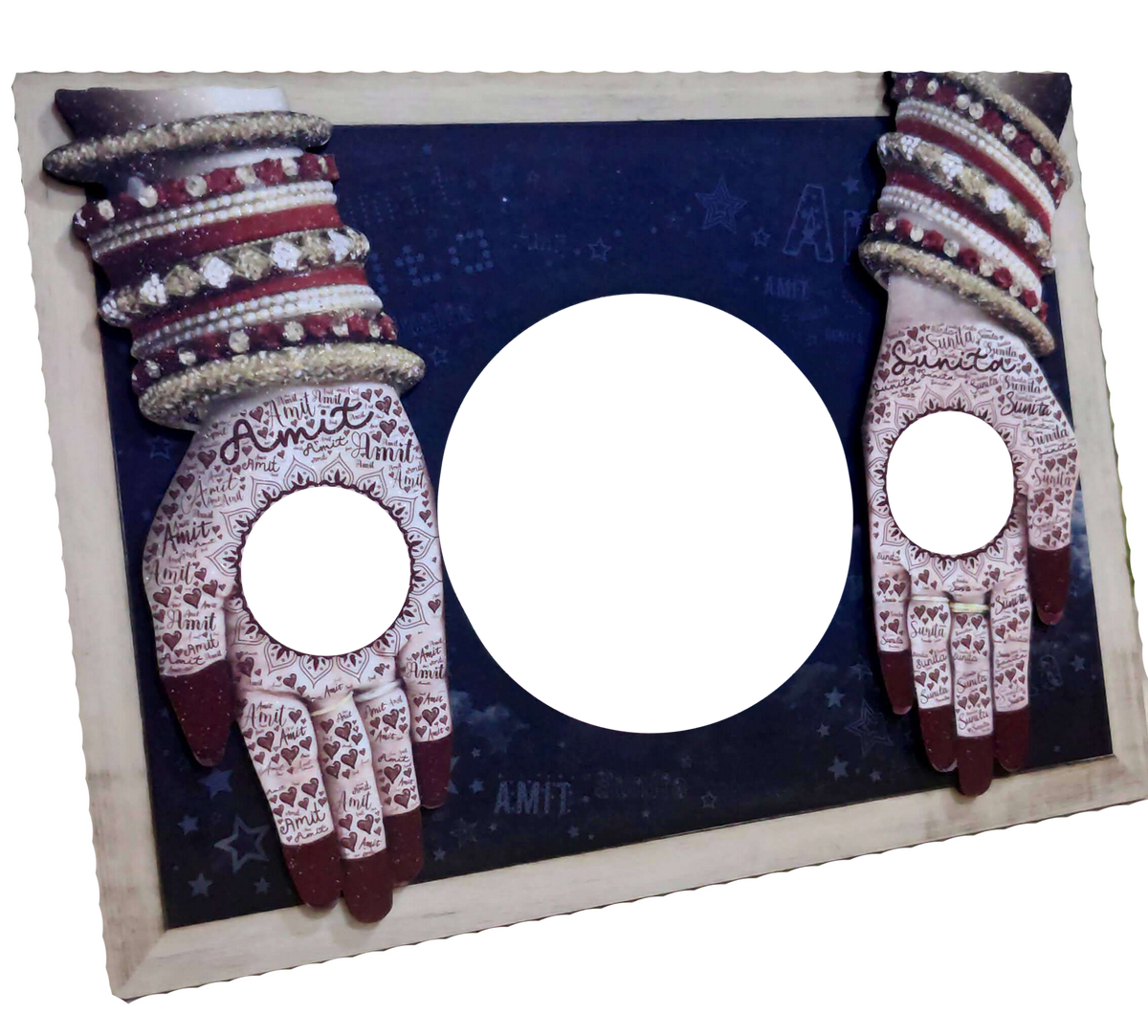Mehndi Design Magnet Photo Stand - corporate gift by YuBingo