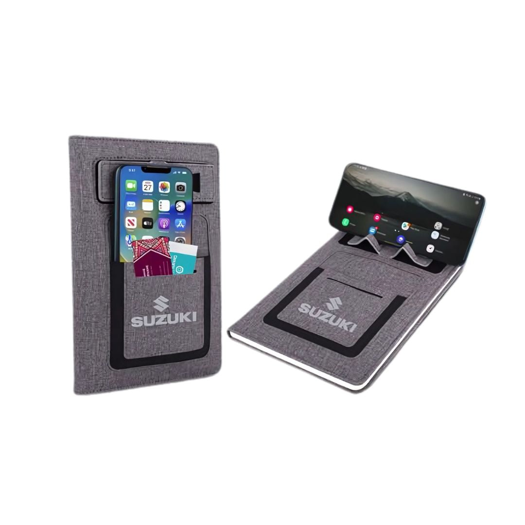 Q118 - 4 in 1 Gray Gift Set: Keychain, Bottle, Pen & Notebook - product image 4